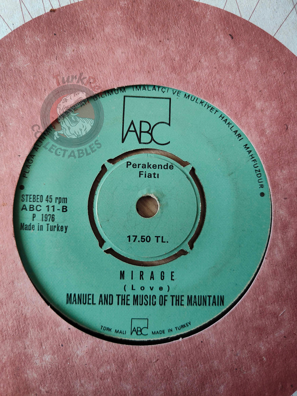 Manuel And The Music Of The Mountains – Rodrigo's Guitar Concerto De Aranjuez 7" Turkish Pressing Vinyl Turkey Edition
