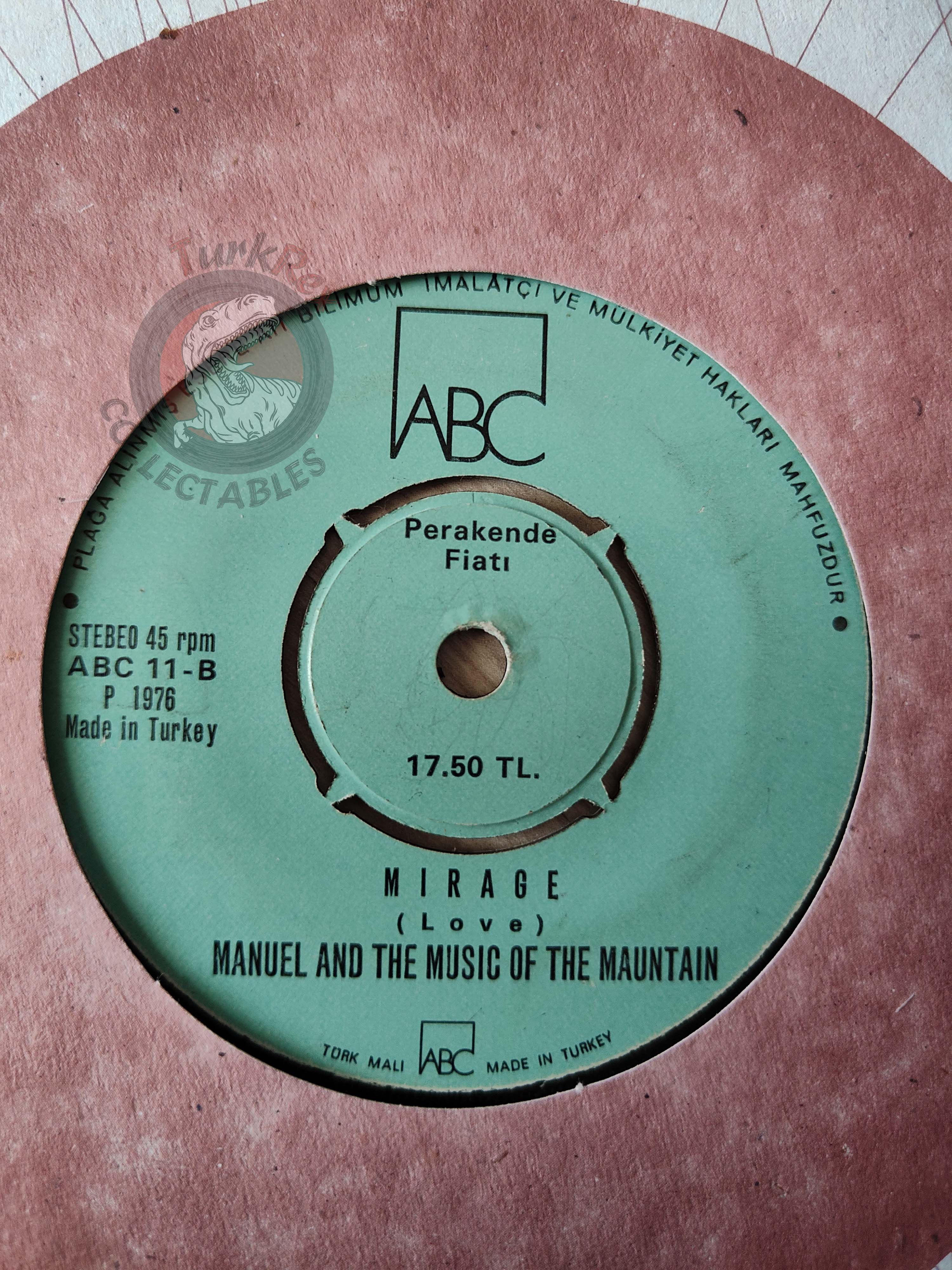 Manuel And The Music Of The Mountains – Rodrigo's Guitar Concerto De Aranjuez 7" Turkish Pressing Vinyl Turkey Edition