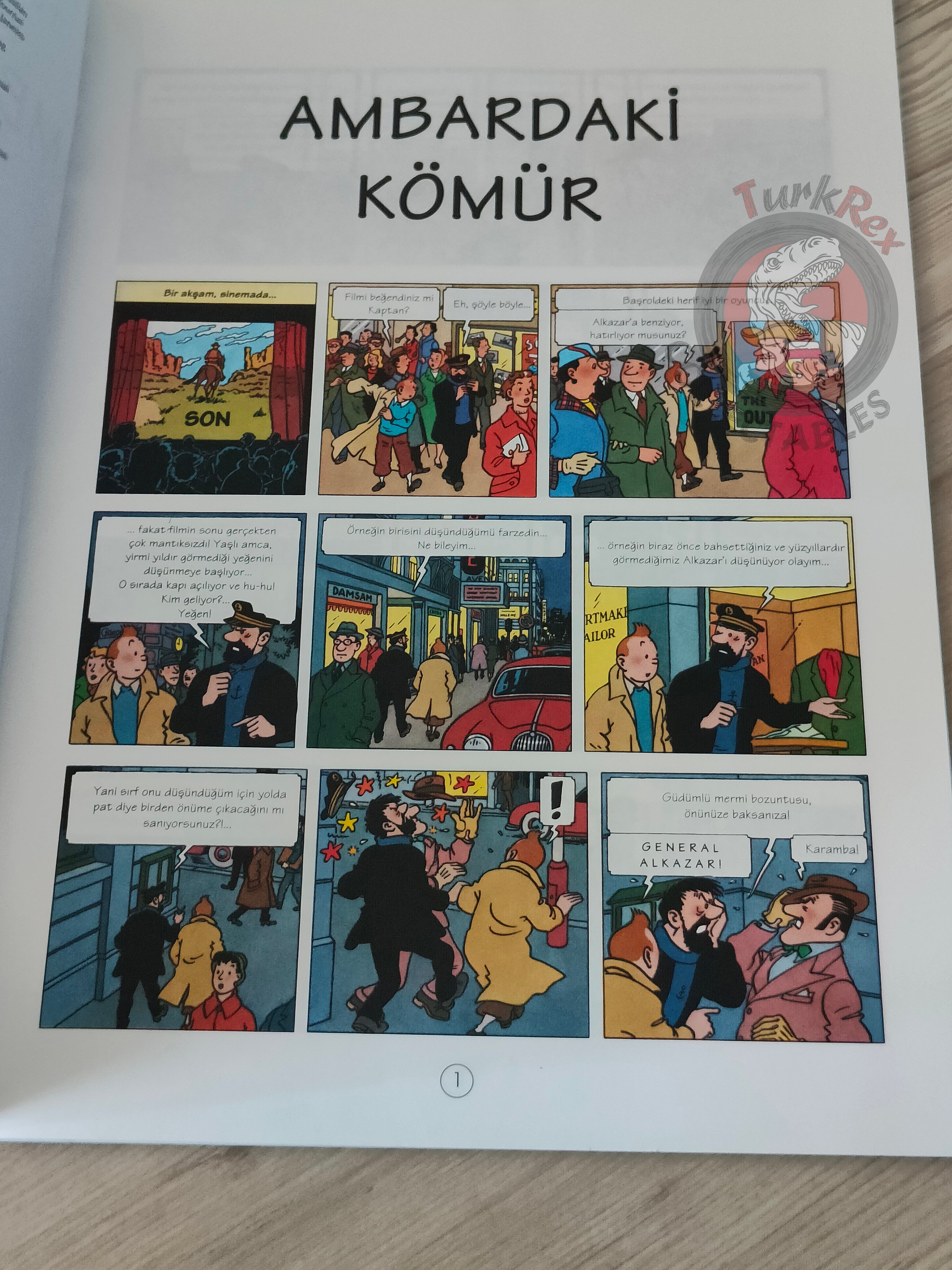 Tintin – The Red Sea Sharks 1996 Turkish Edition Comic Turkey 1st YKY