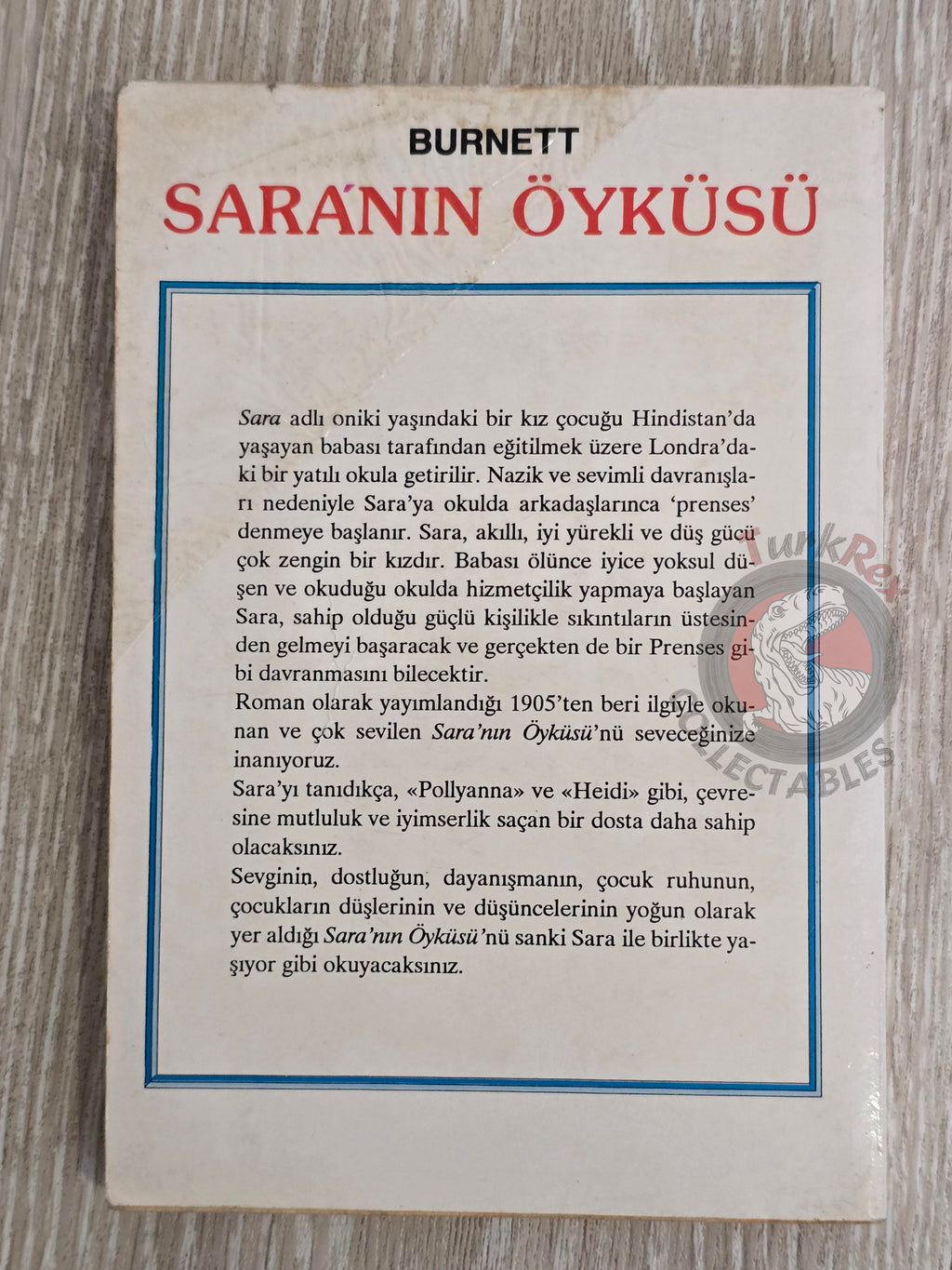 Frances H. Burnett – A Little Princess 1989 Turkish Book Turkey Pierre-Auguste Renoir