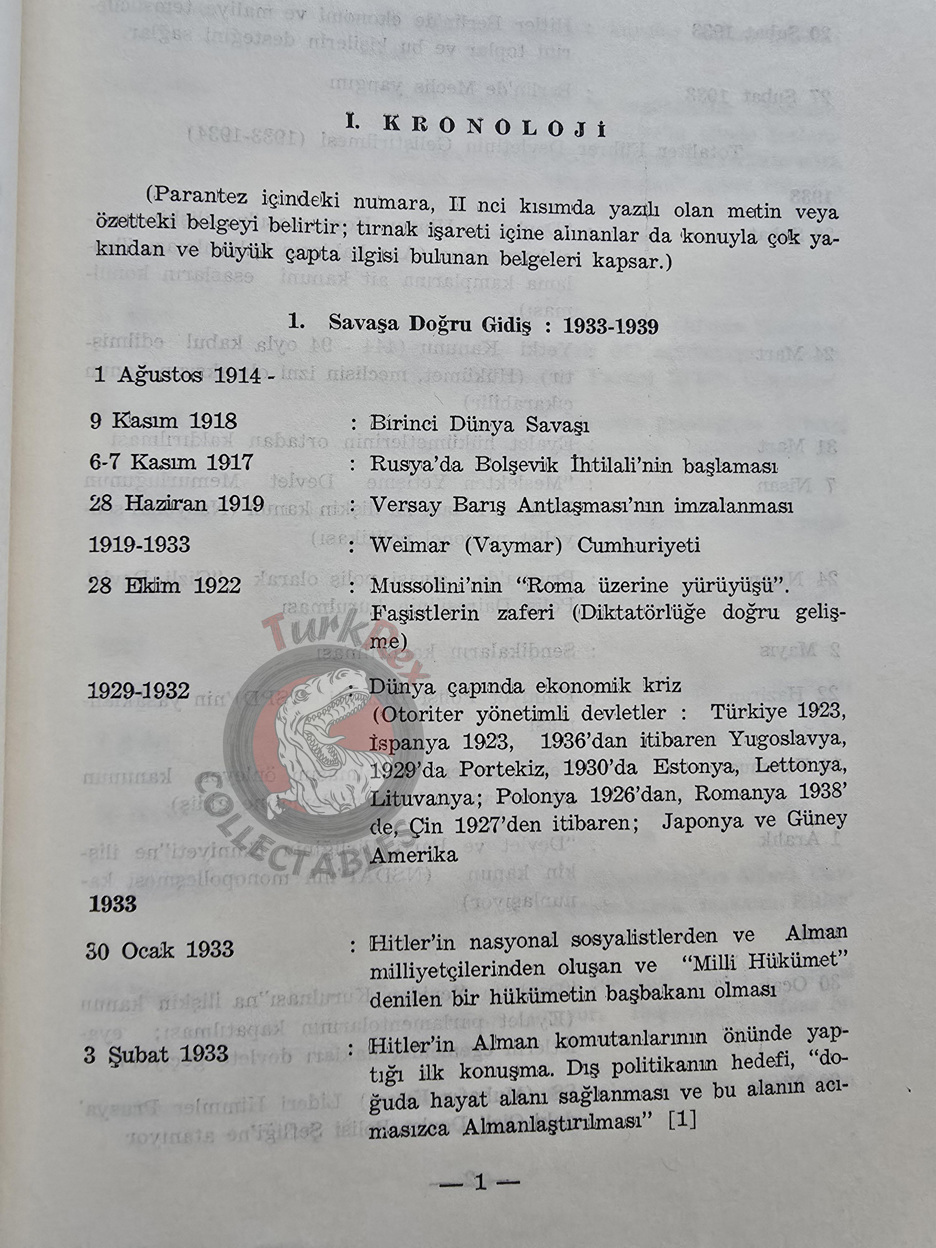Hans Adolf Jacobsen – World War II with Chronology 1989 Turkish Book Military Maps WW2