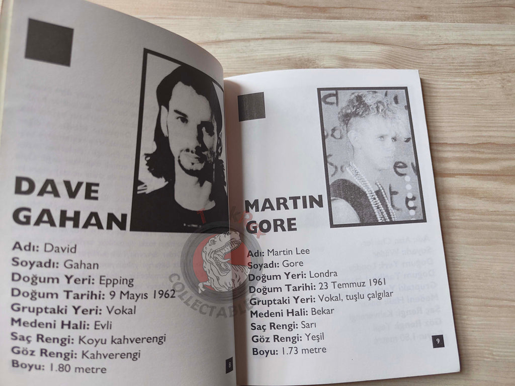 Depeche Mode Biography Book 1995 1st by Turkish Writer Book Turkey