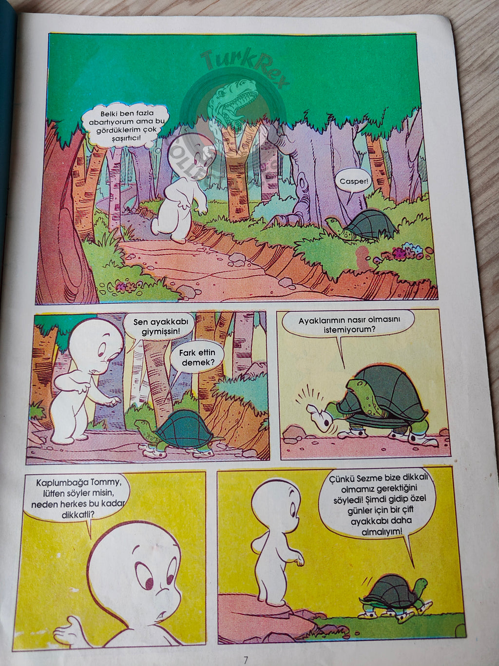 Casper the Friendly Ghost Magazine – Issue #17 1997 Turkish Comic Turkey