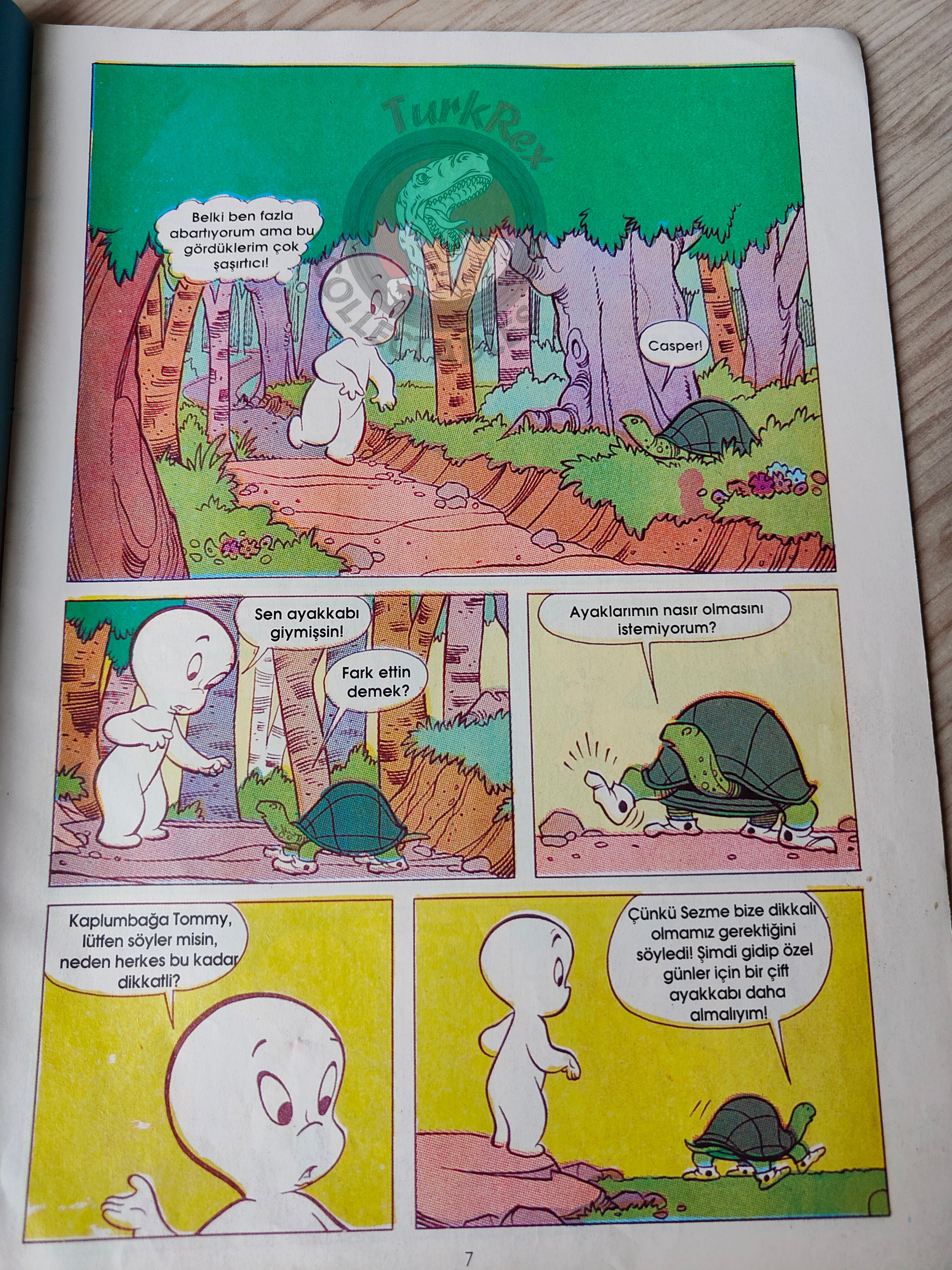 Casper the Friendly Ghost Magazine – Issue #17 1997 Turkish Comic Turkey