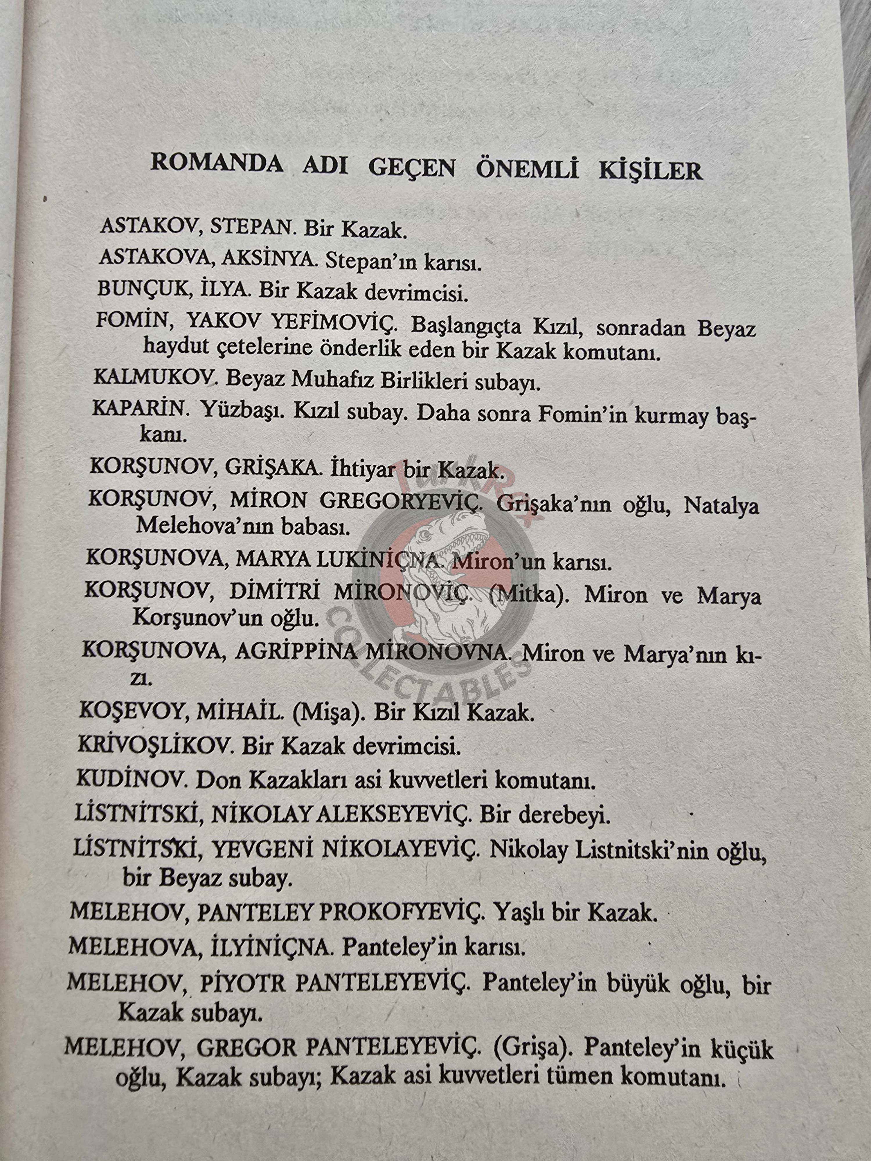 Mikhail Sholokhov – And Quiet Flows the Don 1999 Turkish Book Turkey