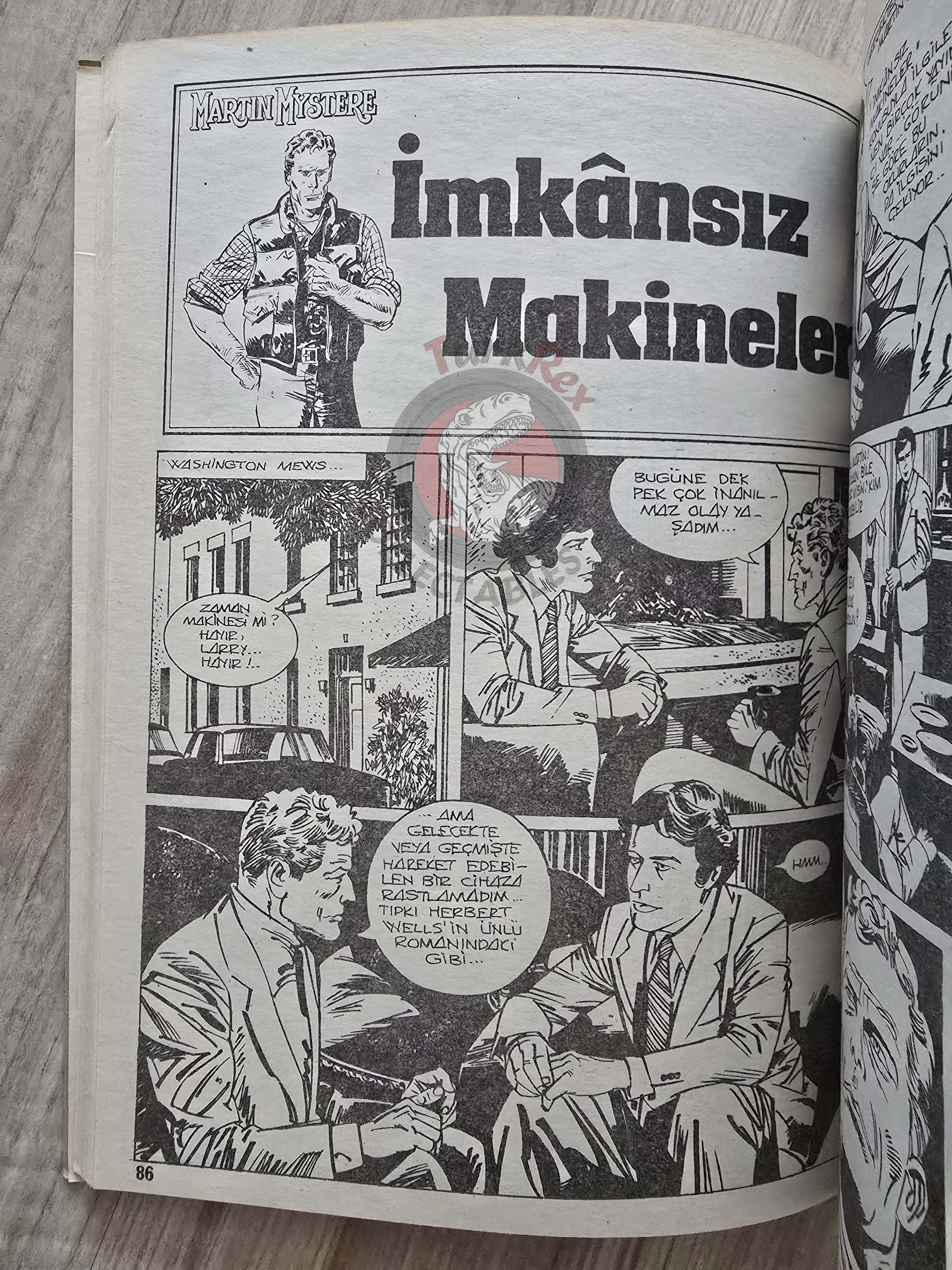 Martin Mystère #22 Quarta Dimension 80s Turkish Comic Turkey #60 #62