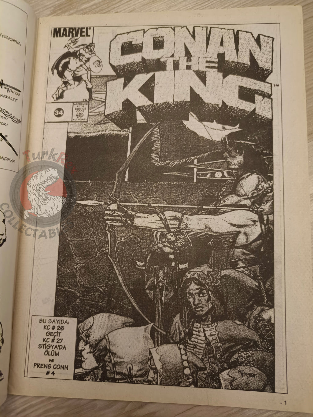 Kral Conan #34 King Conan #26 #27 Turkish Comic Turkey Frank Frazetta Prince Conn