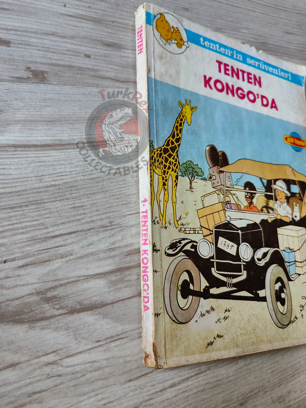 Tintin – Tintin in the Congo mid 1980s Turkish Edition Comic Turkey 1