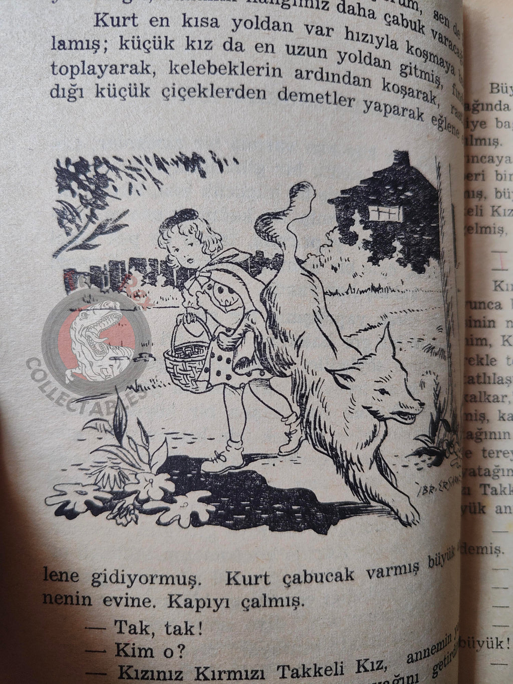 Little Red Riding Hood  – Charles Perrault 1966 Turkish Book Turkey Illustrated Grimm Brothers