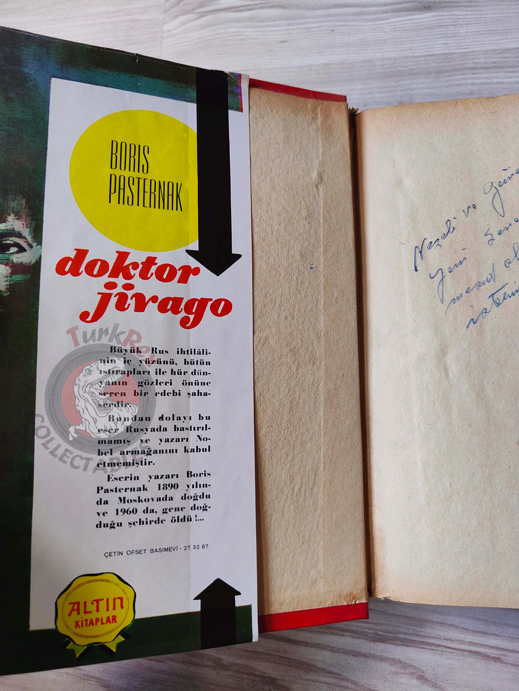 Boris Pasternak – Doctor Zhivago 1965 HC/DJ Turkish Book Turkey