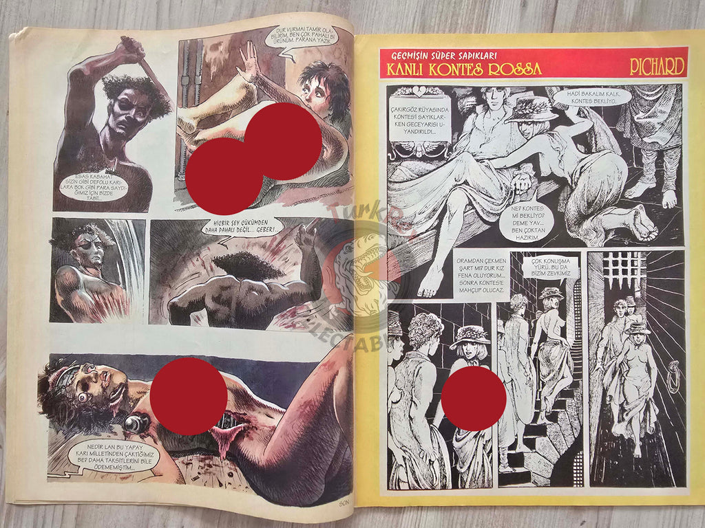 Eroskop #8 1993 Turkish Comic Turkey Erotic Mag La Contessa Rossa Georges Pichard