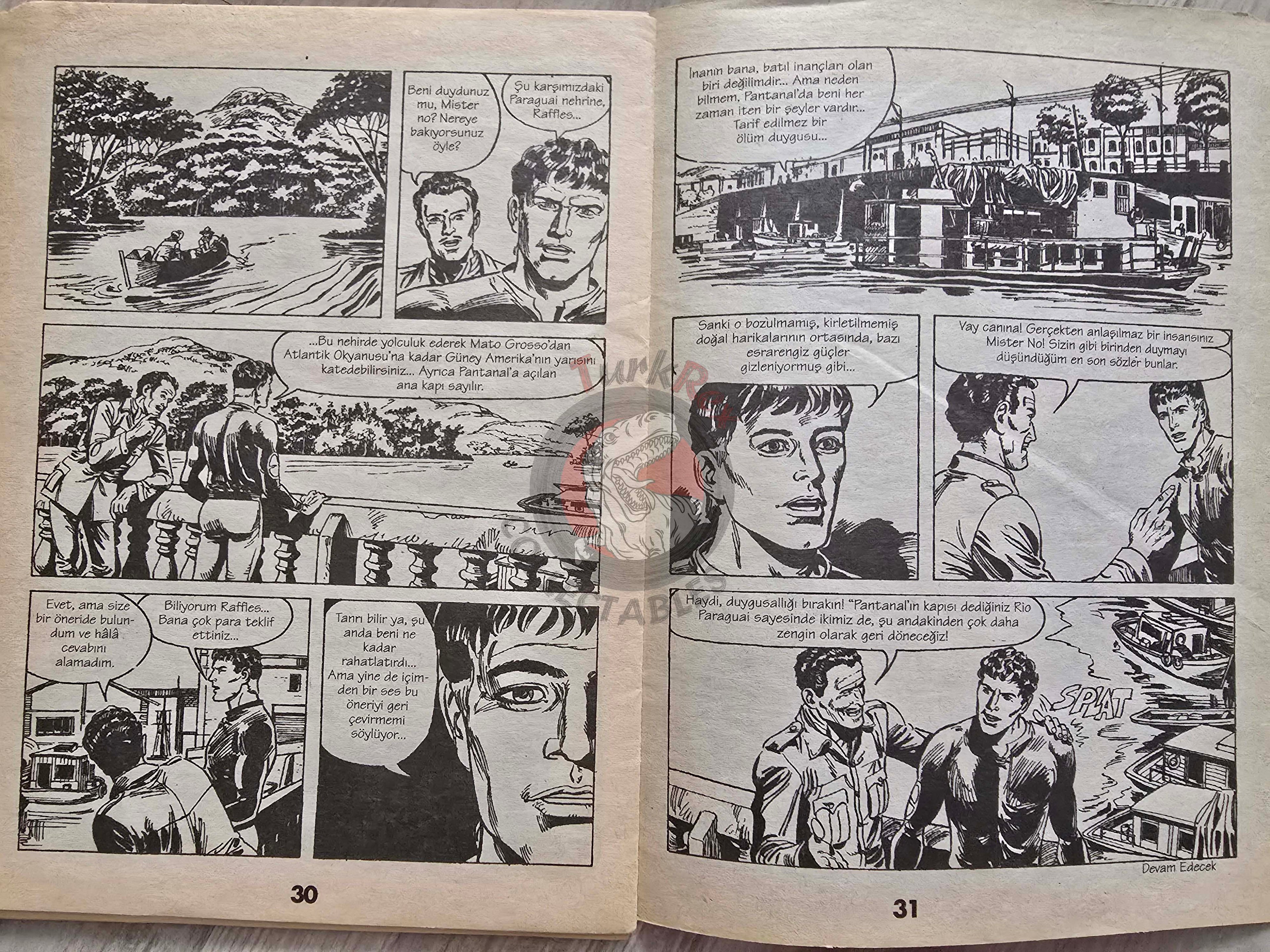 Mister No #1 1990s Sfida al Pantanal #155 Turkish Comic Turkey Bonelli