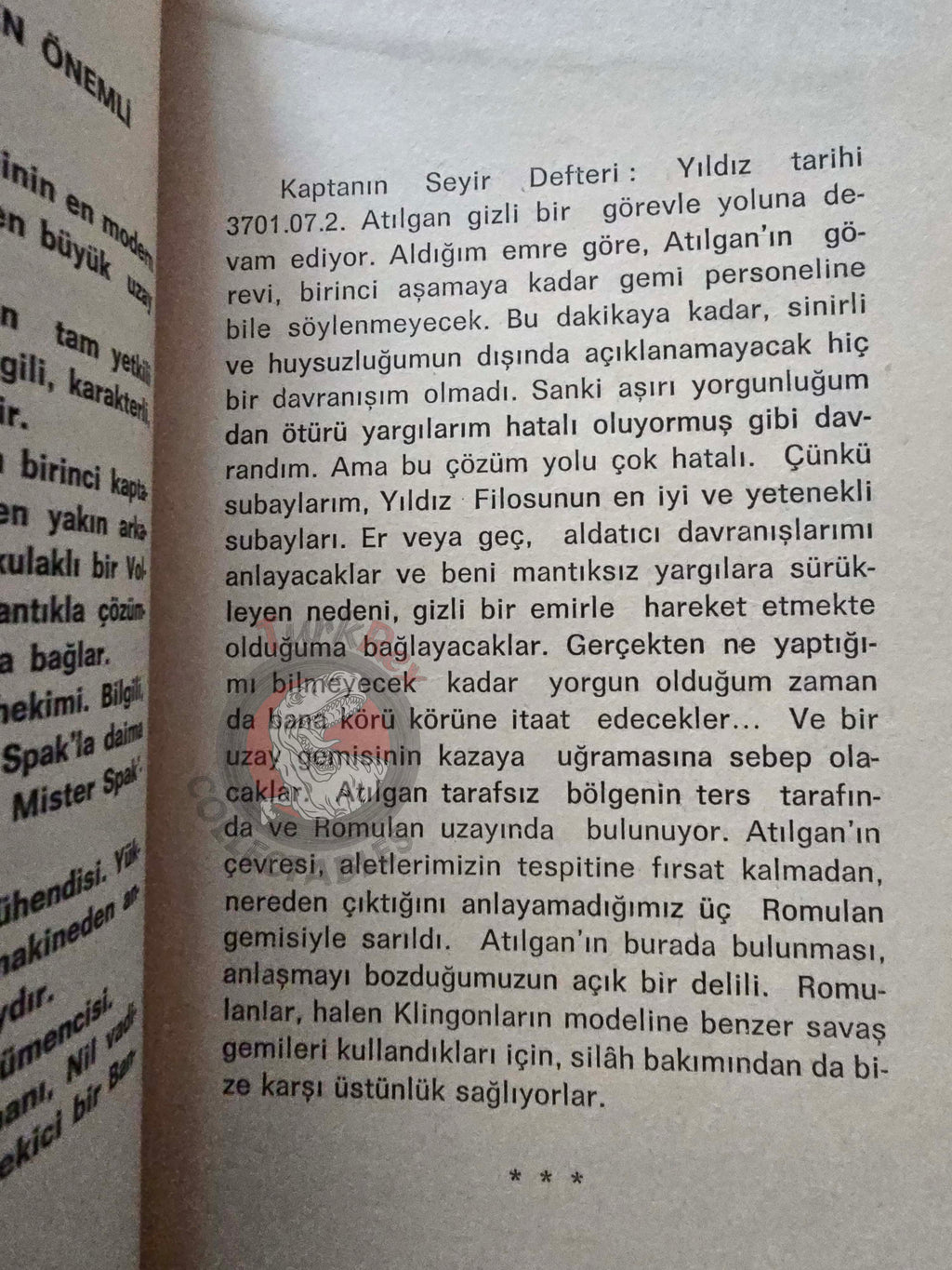 Star Trek 1 – James Blish 1973 1st Turkish Book Turkey