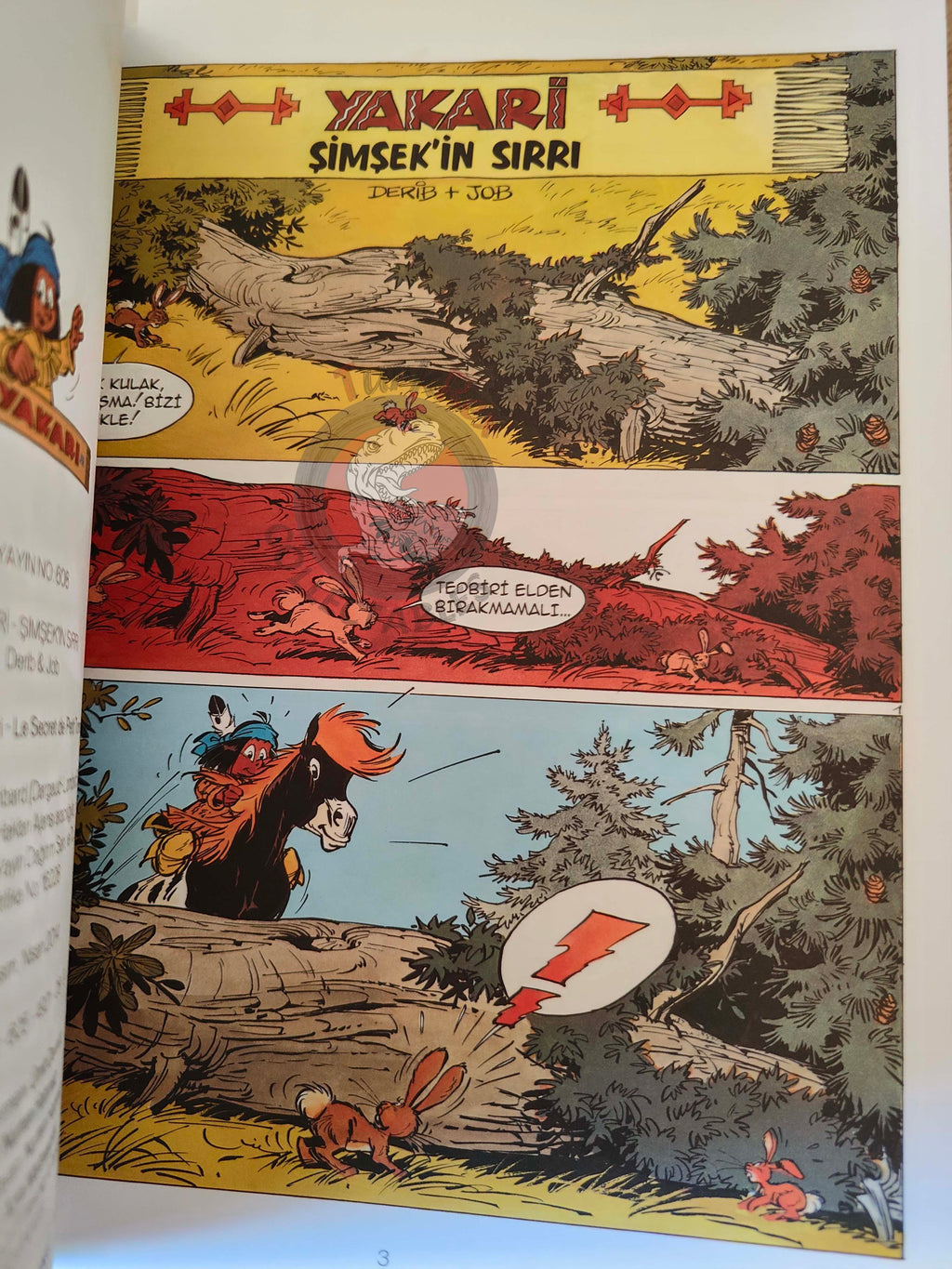 Yakari #10 Le Secret De Petit Tonnerre Turkish Comic Turkey Derib + Job