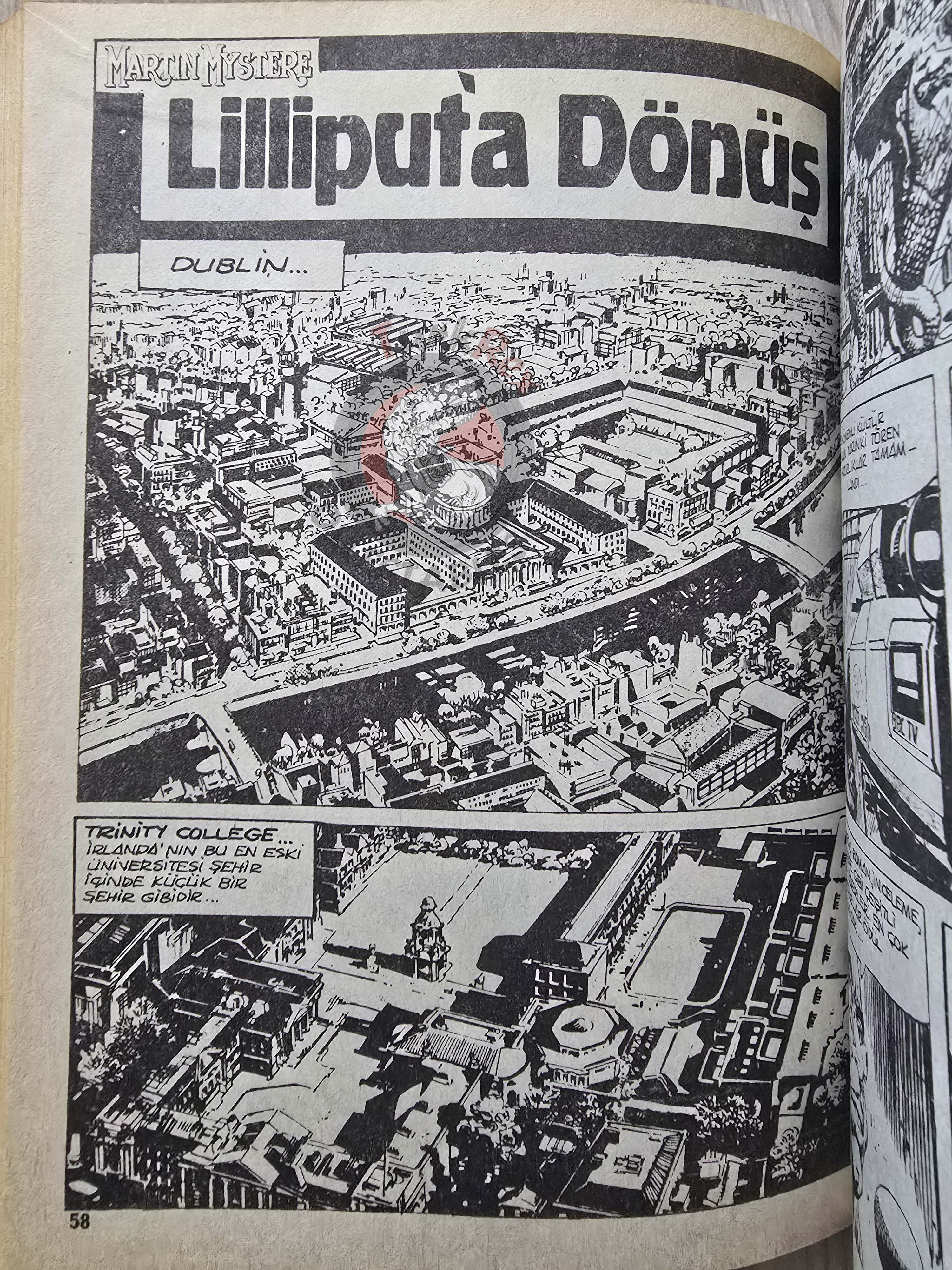 Martin Mystère #19 Ritorno a Lilliput 80s Turkish Comic Turkey #40 #54 #55