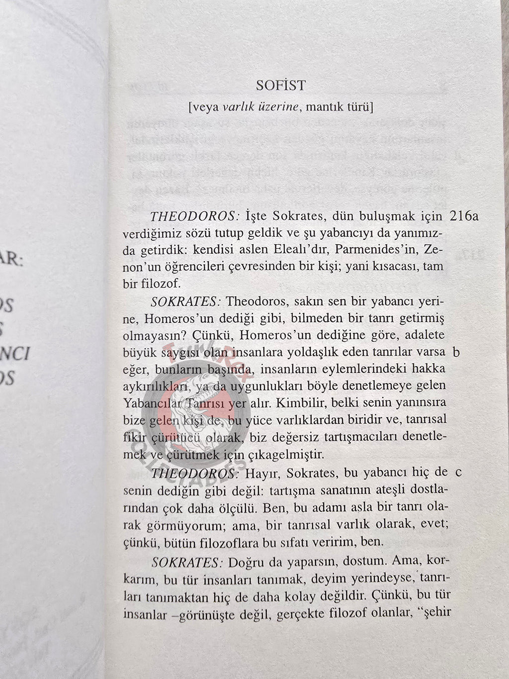 Plato – Sophist 2000 Turkish Book Turkey