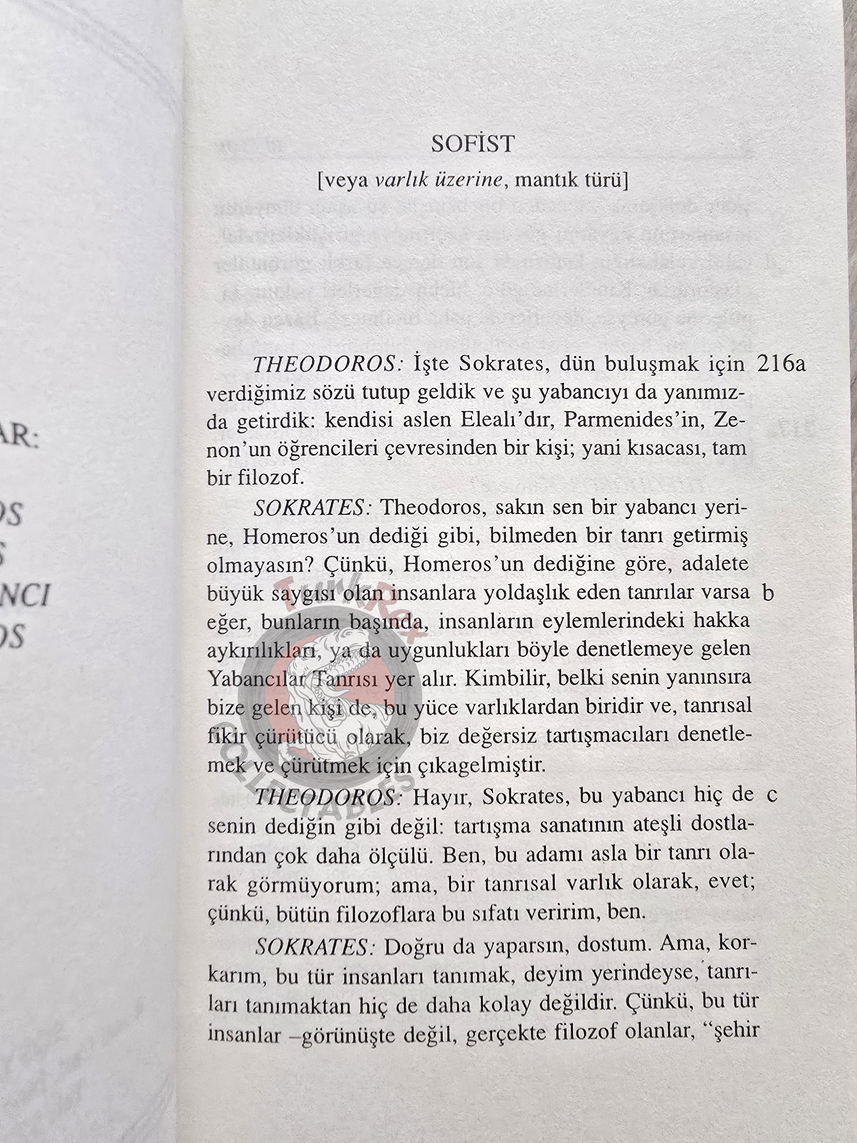 Plato – Sophist 2000 Turkish Book Turkey