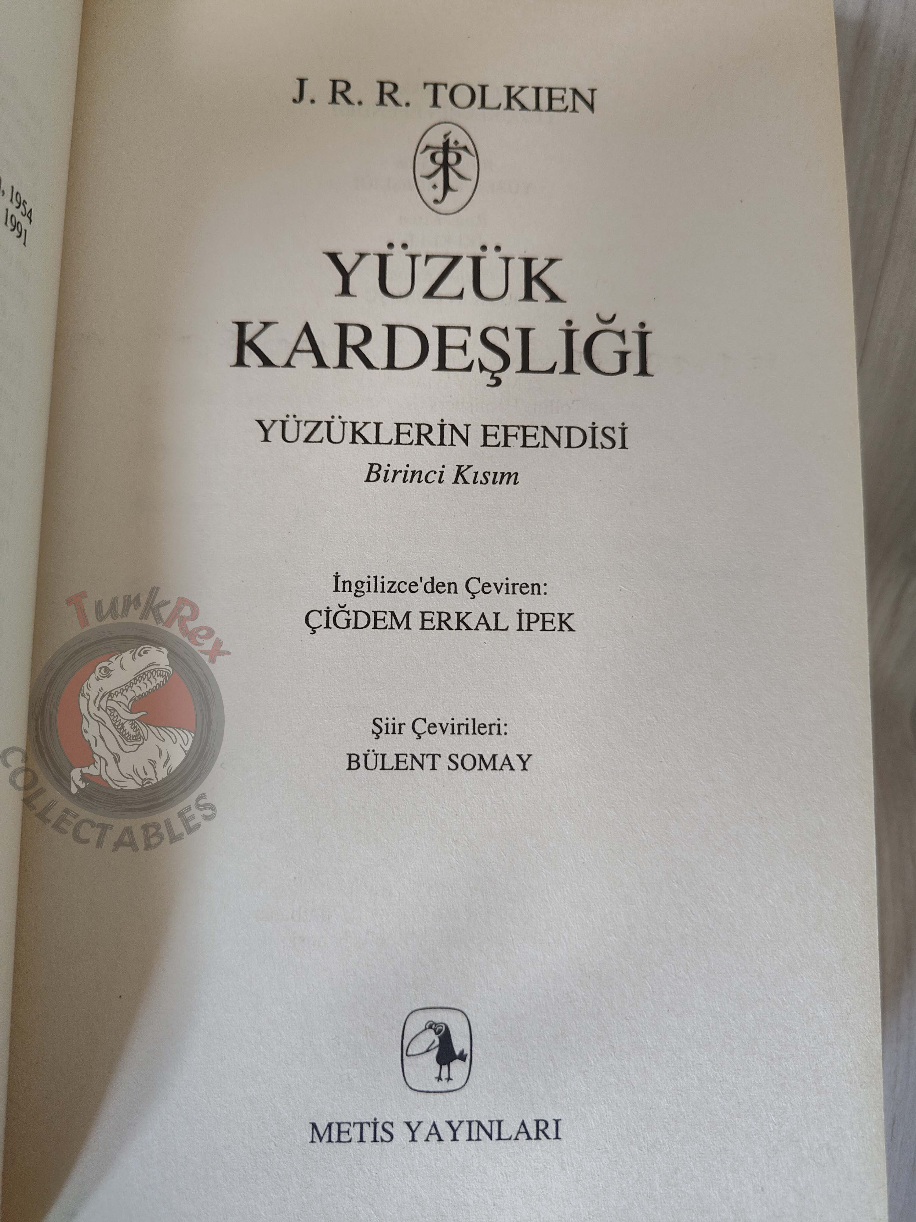 J.R.R. Tolkien – The Lord of the Rings: The Fellowship of the Ring Turkish Book Turkey
