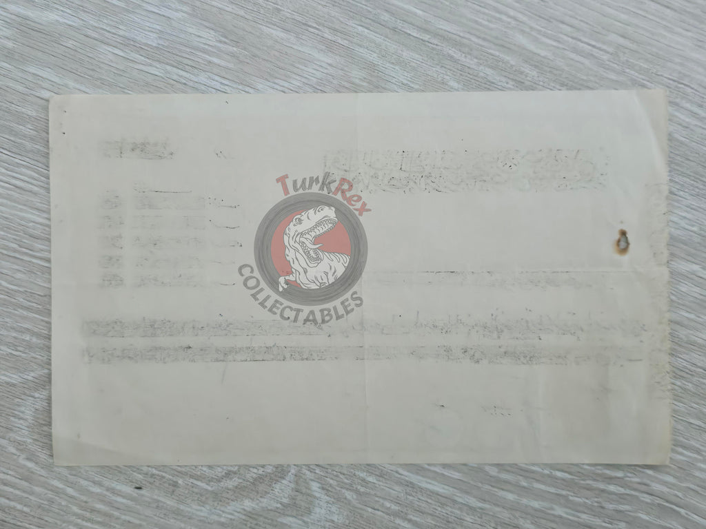 Ottoman 1920 Receipt of the Ministry of Evkaf Greek Citizens Greece Muslim Rum İstanbul Üsküdar