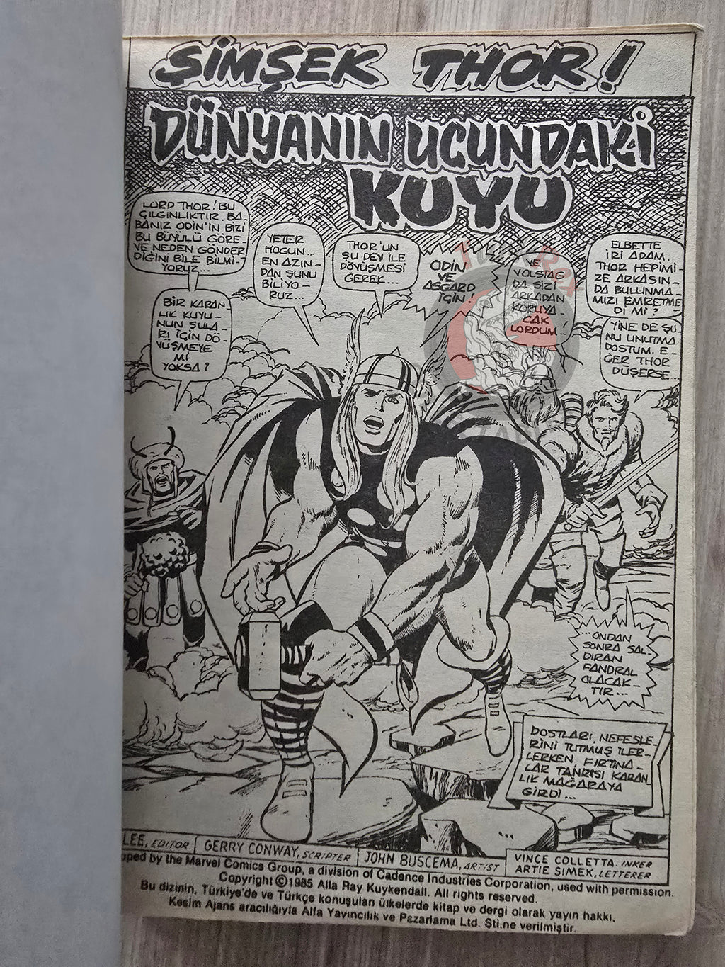 Thor Vol #3 1987 Turkish Comic Turkey The Mighty Thor #197–204 cover #195