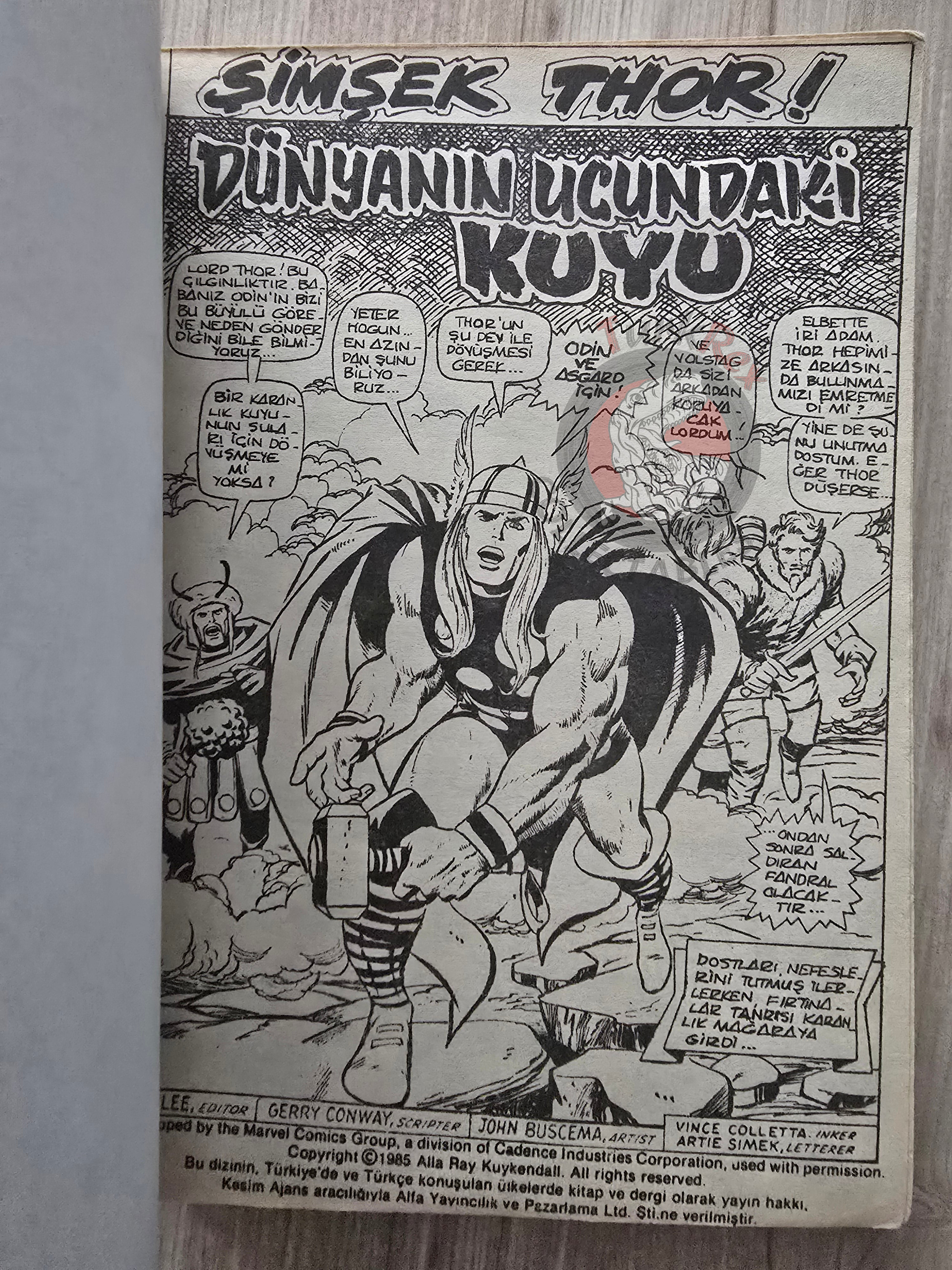 Thor Vol #3 1987 Turkish Comic Turkey The Mighty Thor #197–204 cover #195