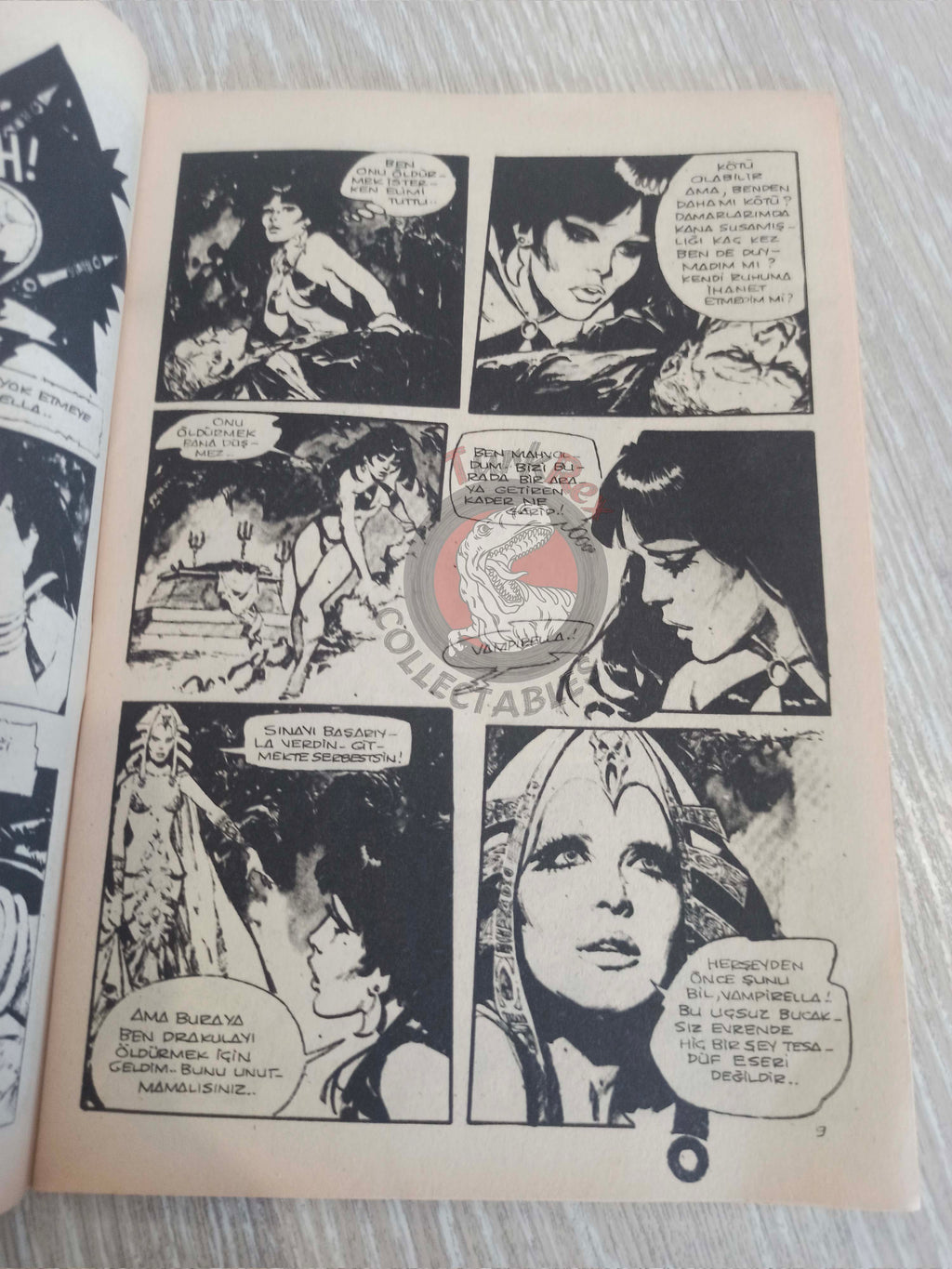 Vampirella #10 1976 Turkish Comic Turkey Warren Publishing cover #28 #18 Morbius