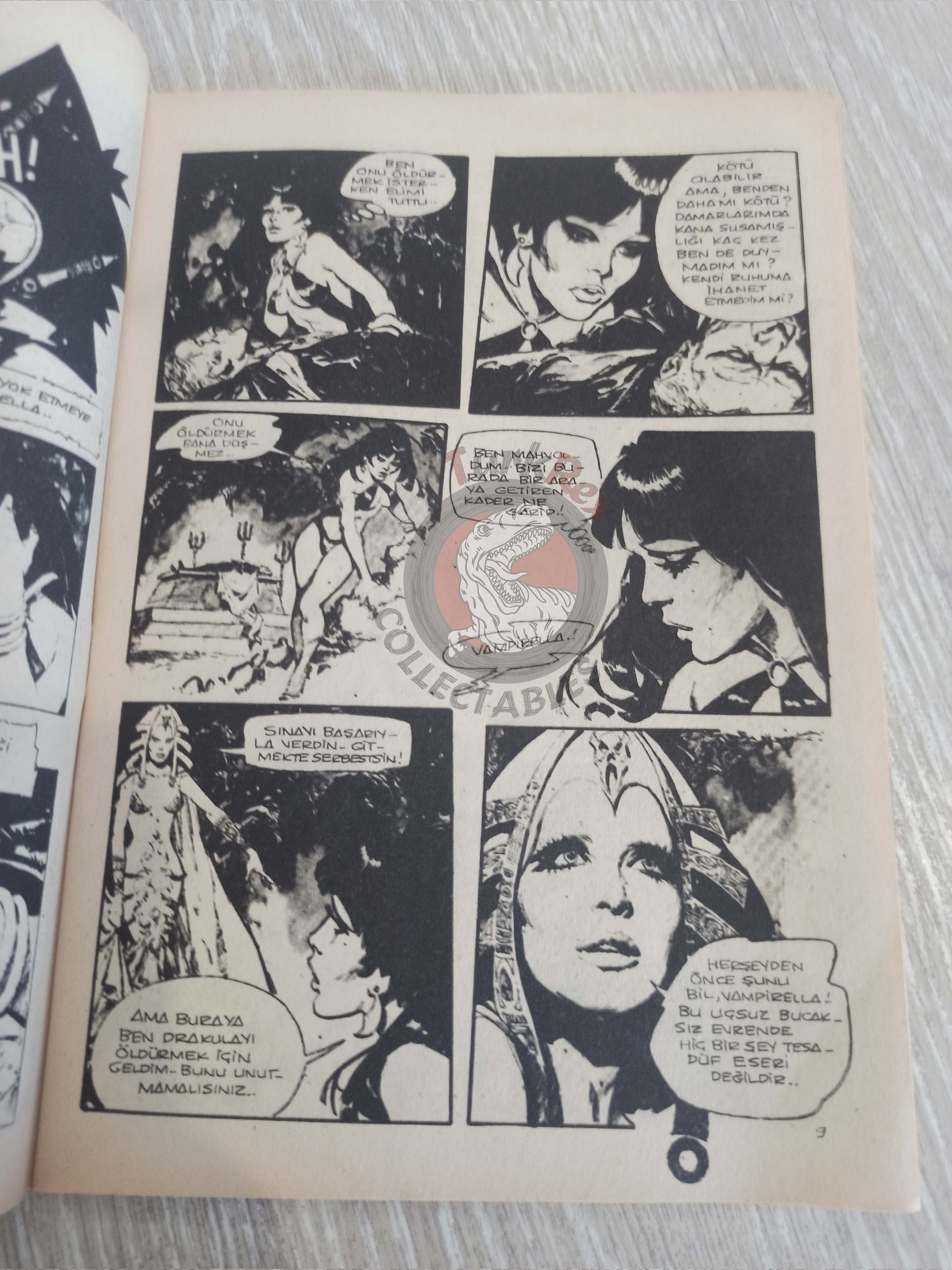 Vampirella #10 1976 Turkish Comic Turkey Warren Publishing cover #28 #18 Morbius