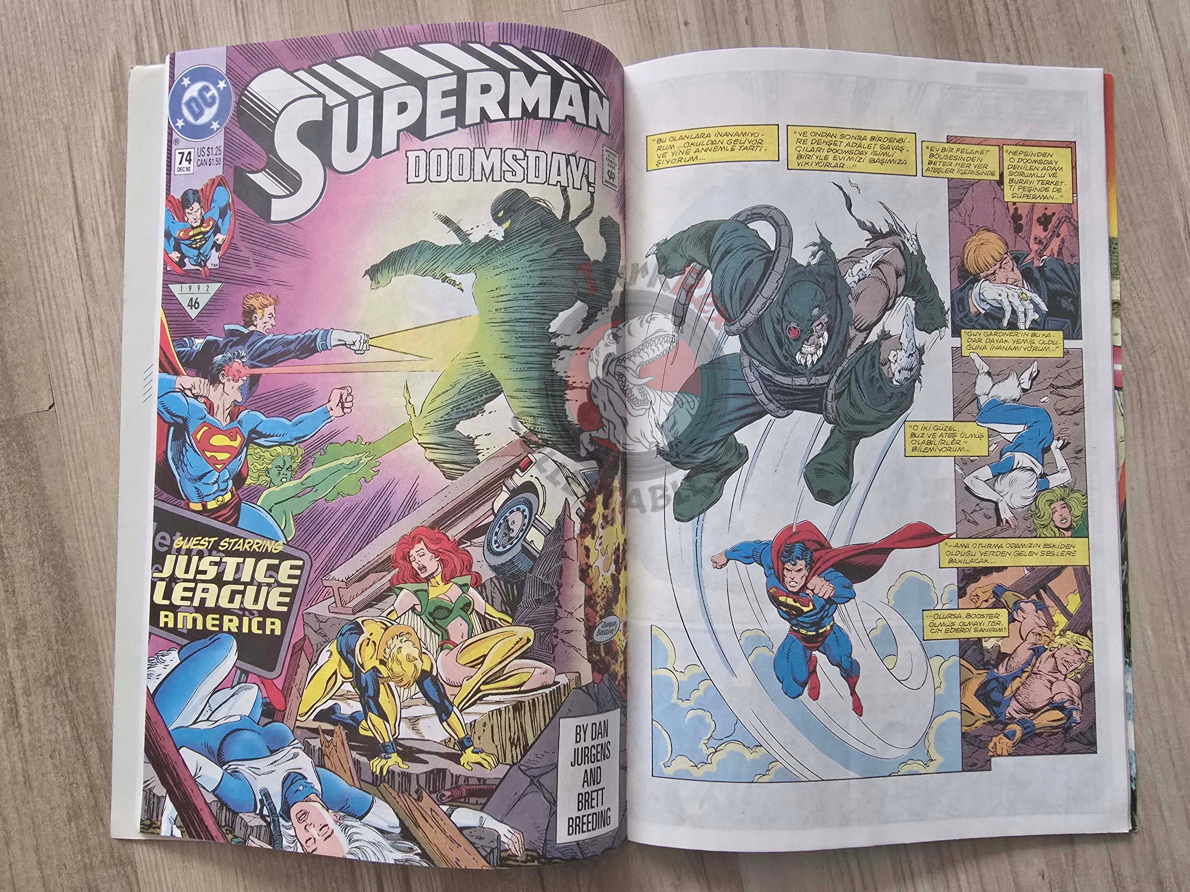 Superman #2 1996 Turkish Comic Turkey #74 The Adventures of #497