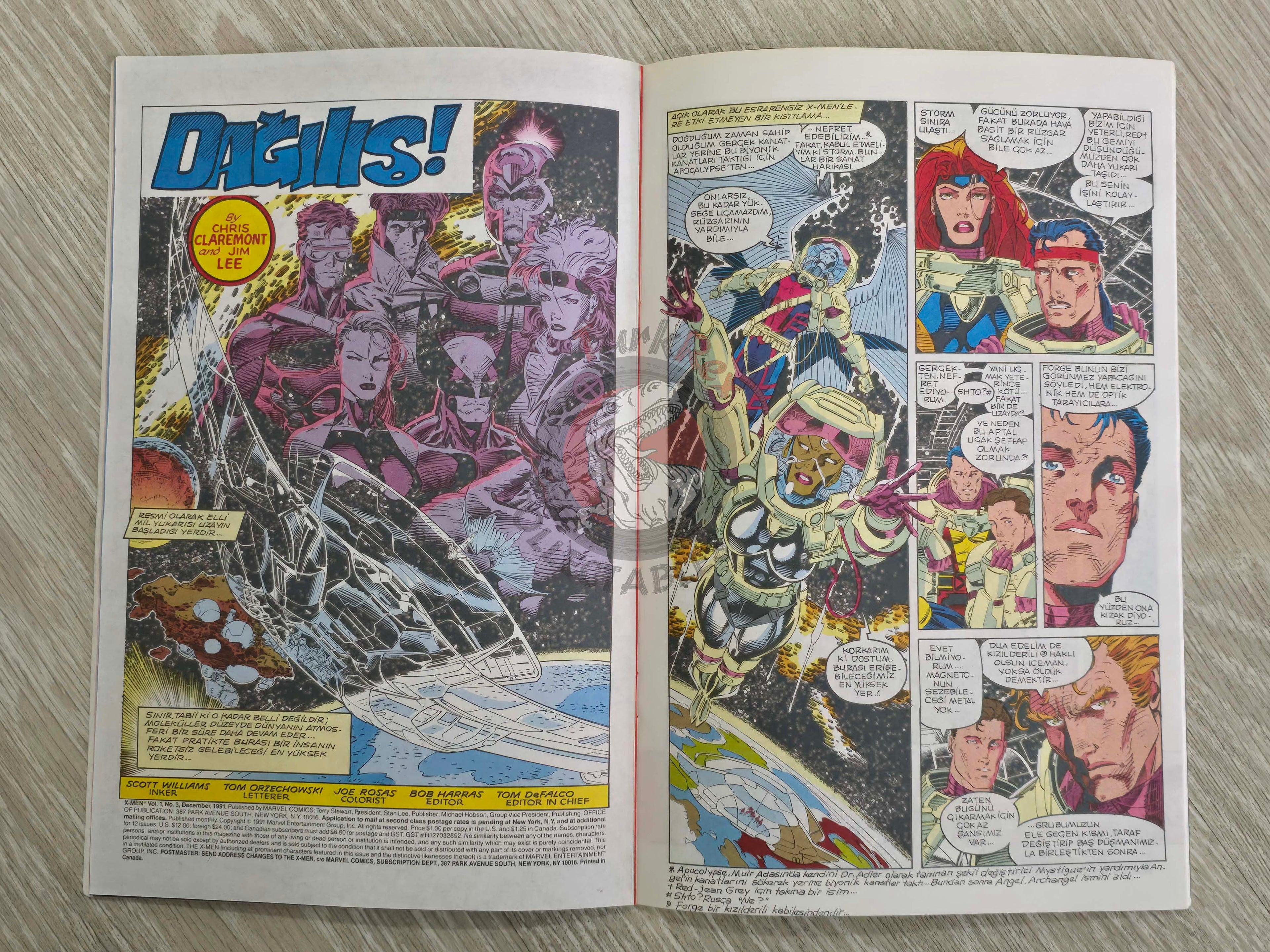 X-Men #2 1996 Turkish Comic Turkey #2 #3