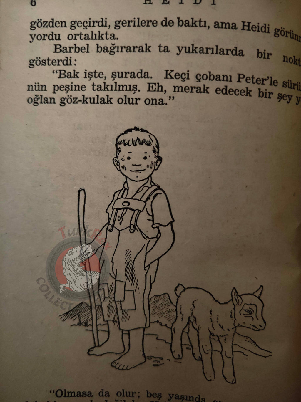 Johanna Spyri – Heidi 1964 Turkish Book Turkey Illustrated