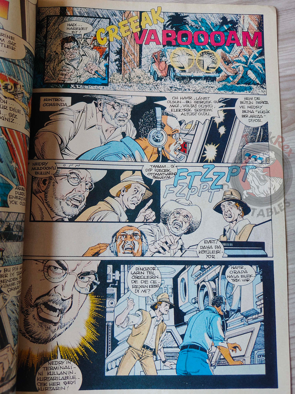 Jurassic Park #8 Turkish Edition Comic Turkey Topps Spielberg