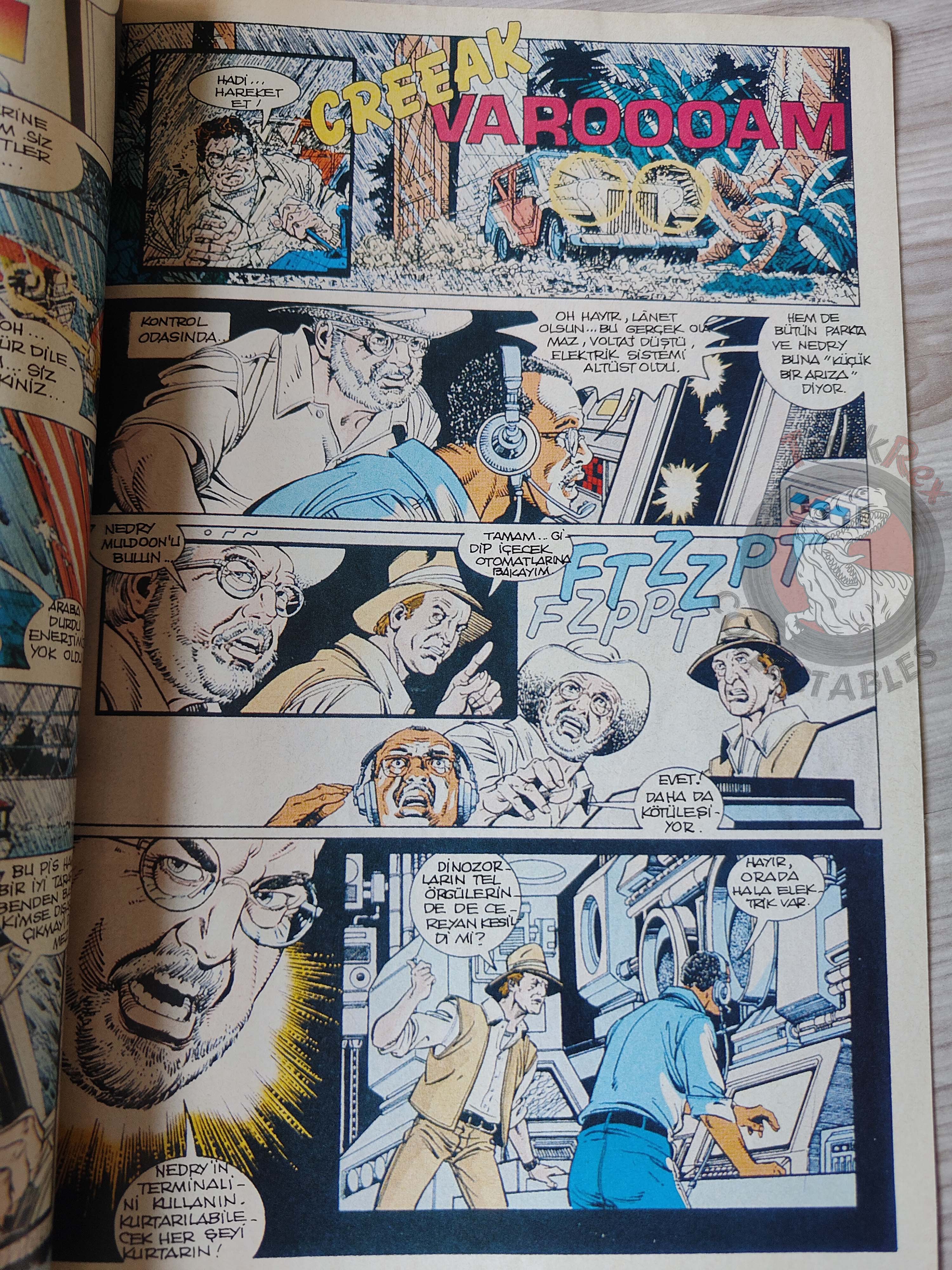 Jurassic Park #8 Turkish Edition Comic Turkey Topps Spielberg