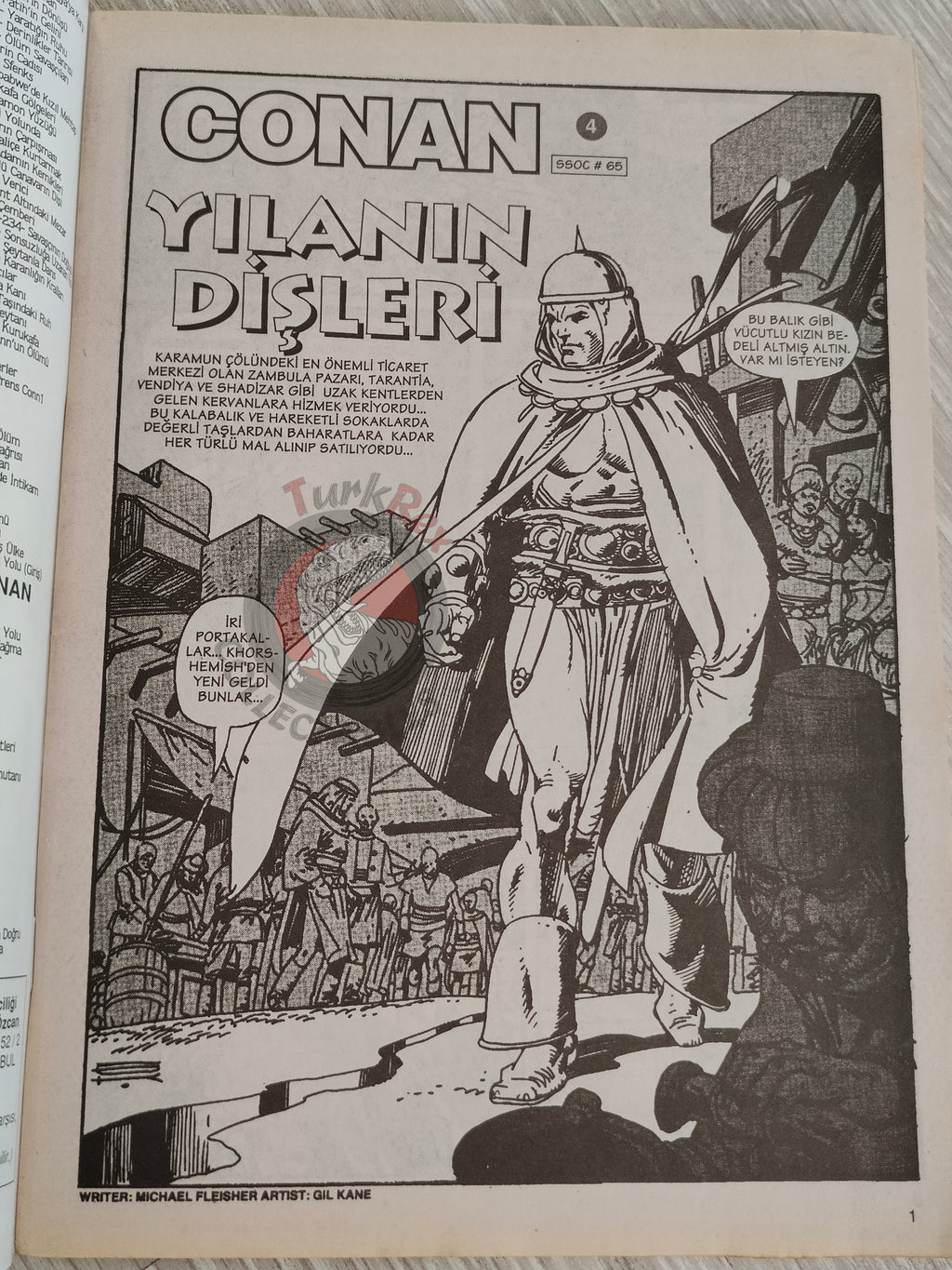 Conan #4 The Savage Sword of Conan #65 Turkish Comic Turkey The Barbarian #4