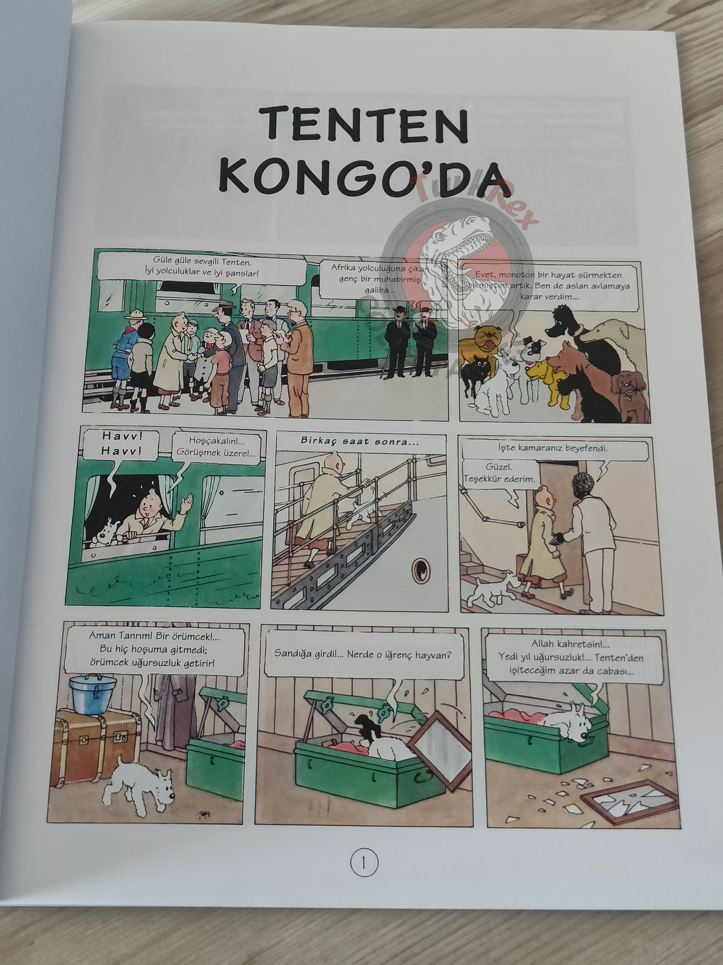 Tintin – Tintin in the Congo 1998 Turkish Edition Comic Turkey 2nd YKY