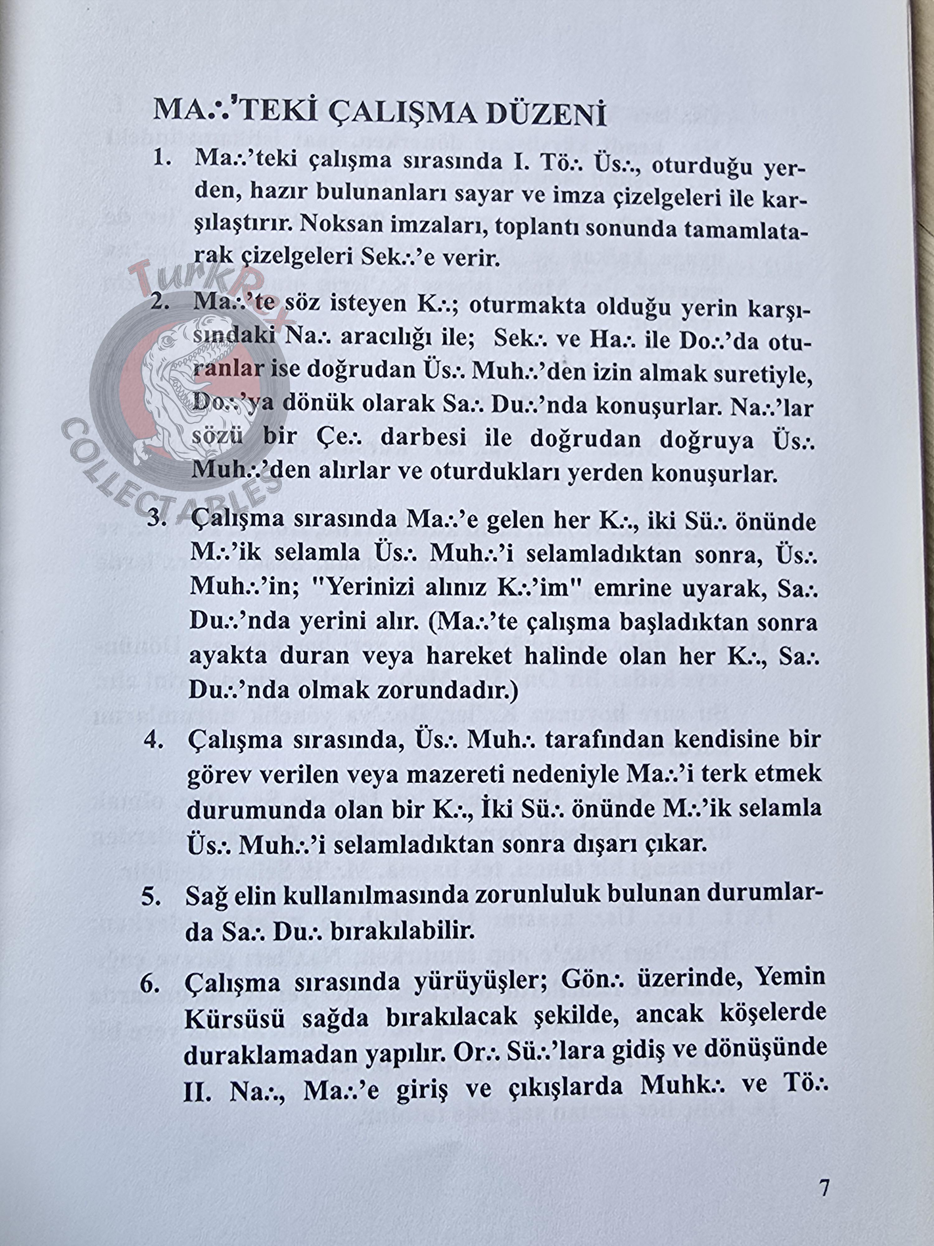 Turkish Freemasonry 2nd Degree Ritual Fellow Craft 2012 Booklet Masonic Masons of Turkey