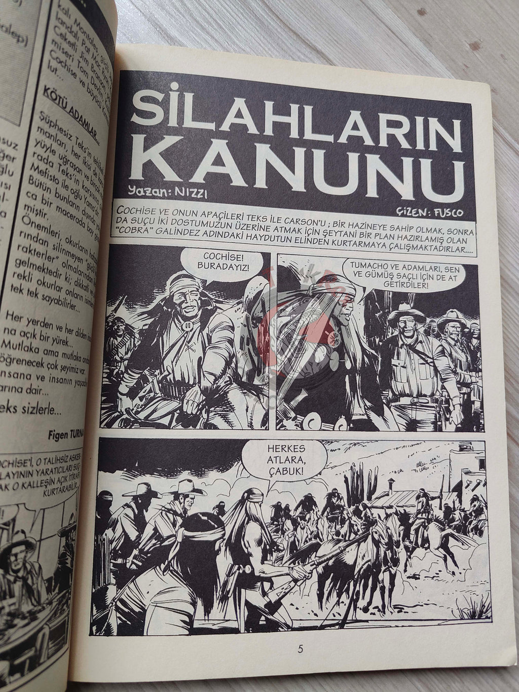 Tex #1 La Legge Della Colt 2000 Turkish Comic Turkey Bonelli Teks Willer