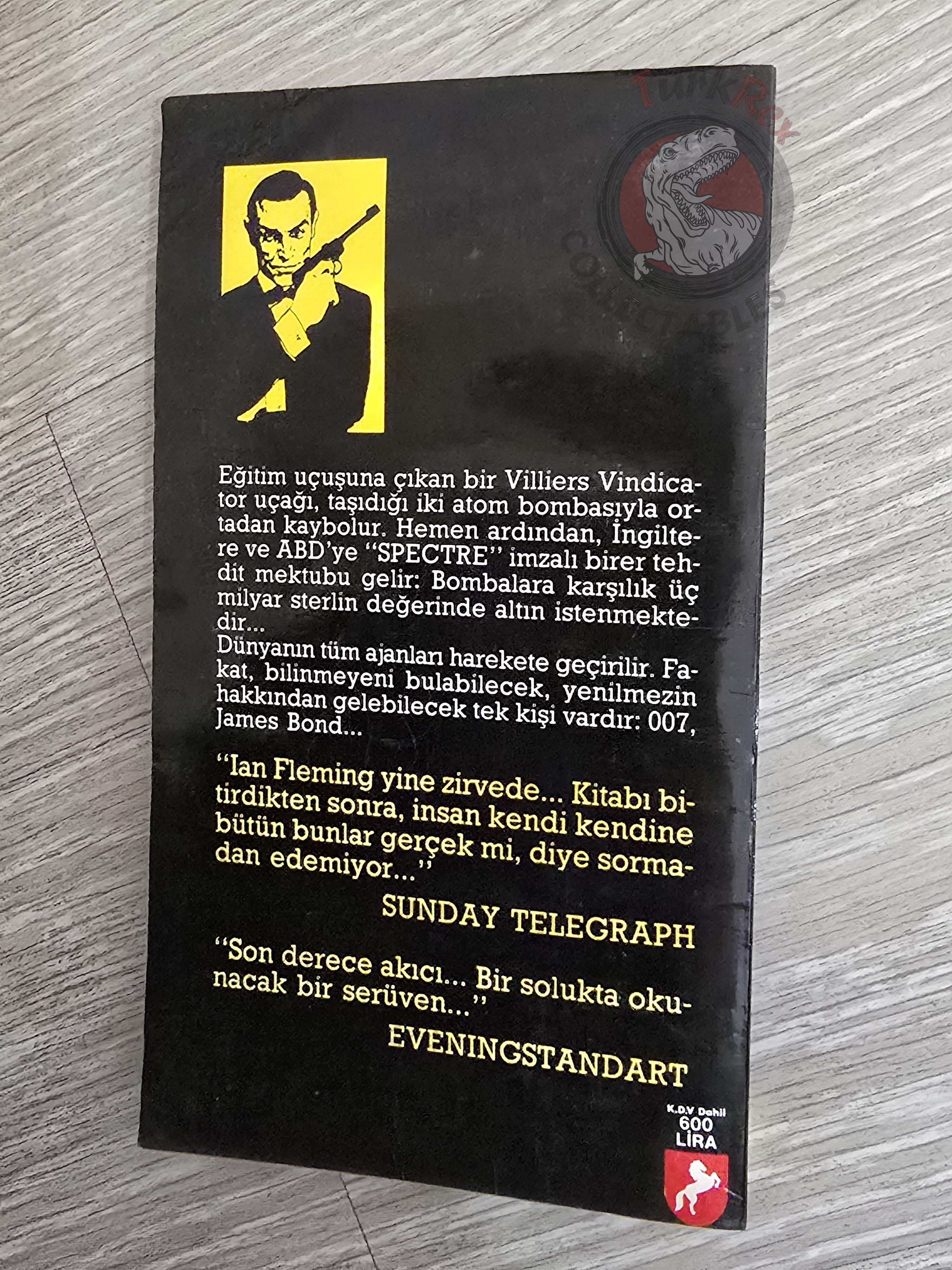 James Bond - Thunderball 1990 Turkish Book Turkey Ian Fleming