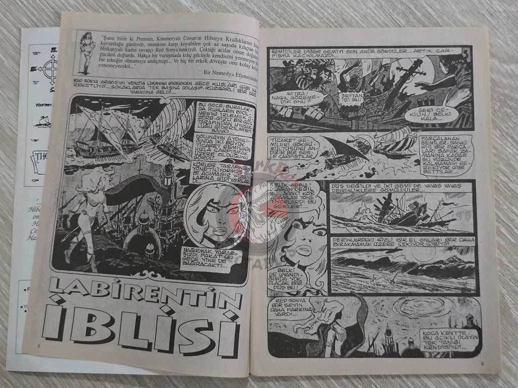 Red Sonja #6 2000 Turkish Comic Turkey vol 1 #2 #3 #4 #5