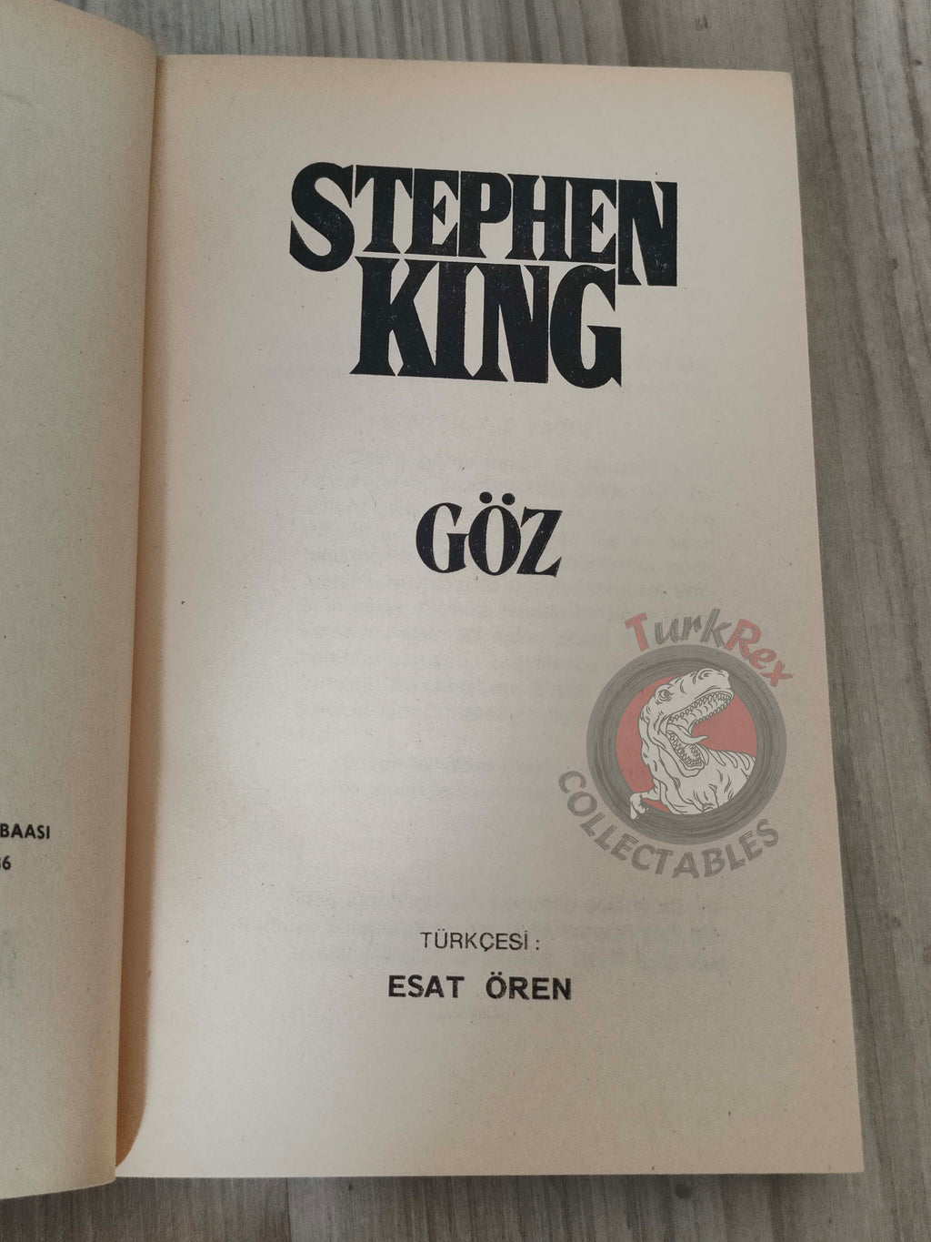 Stephen King – Carrie 1986 1st Turkish Book Turkey