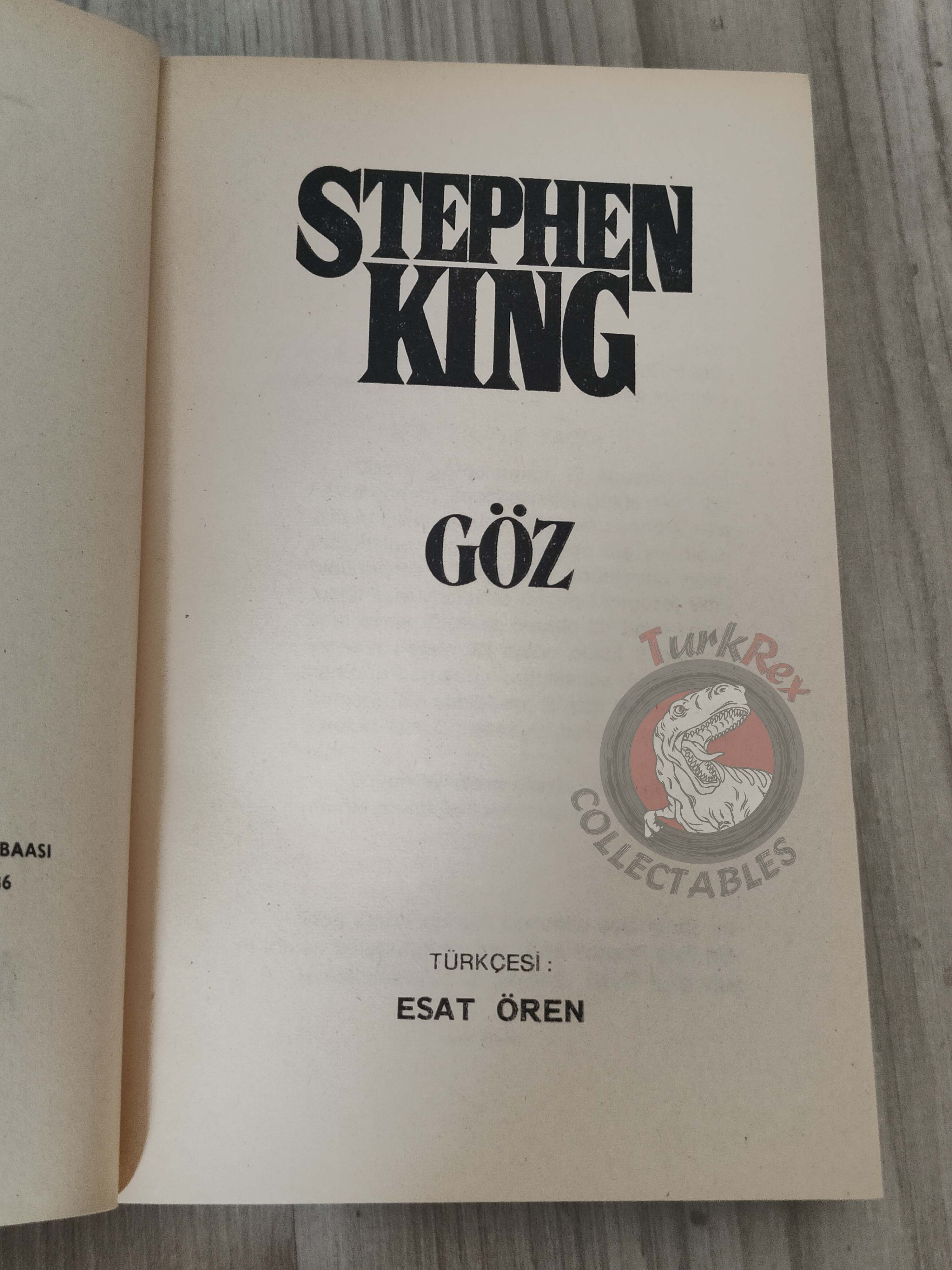 Stephen King – Carrie 1986 1st Turkish Book Turkey