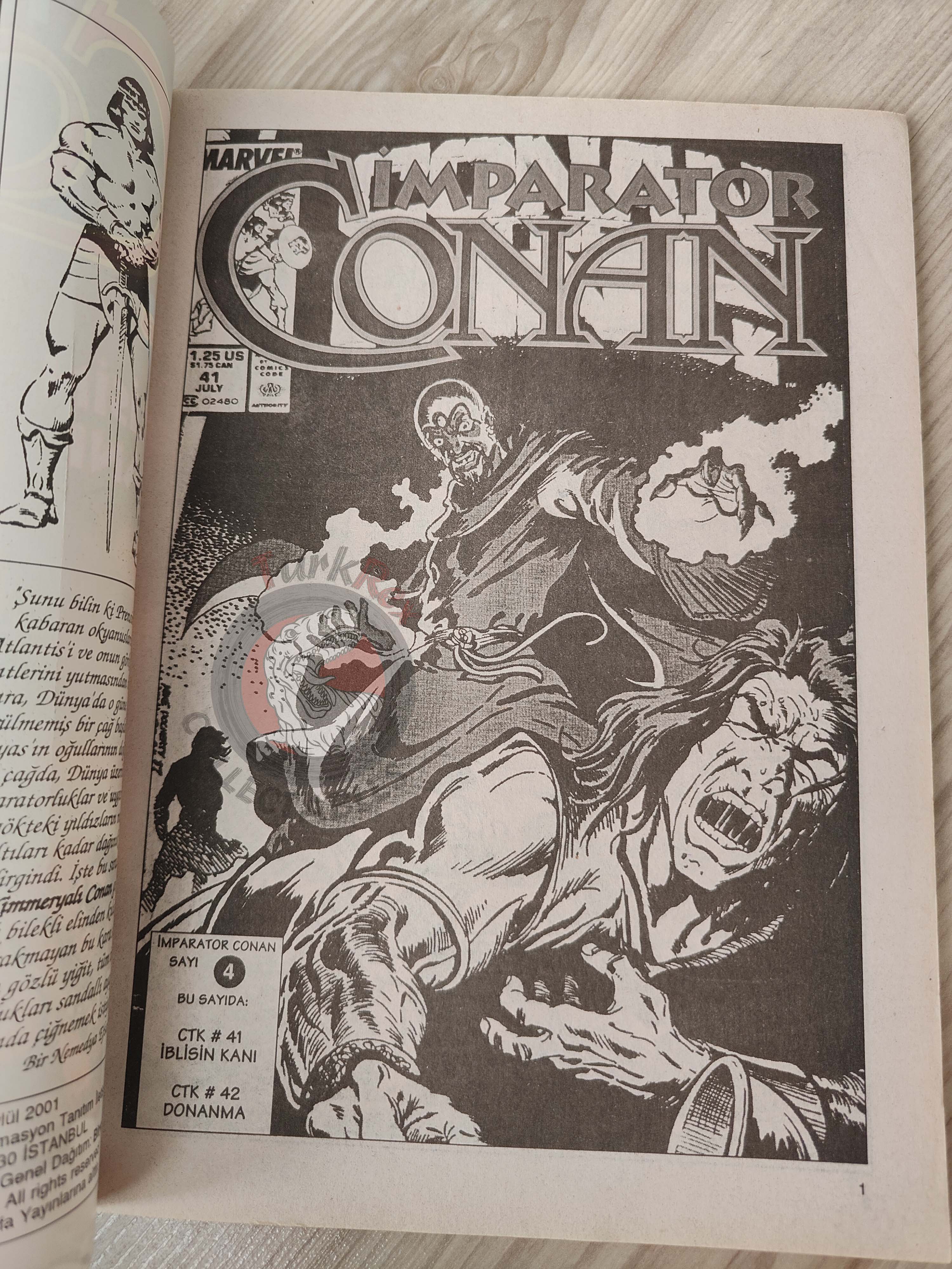 Imparator Conan #4 Conan the King #41 #42 Turkish Comic Turkey