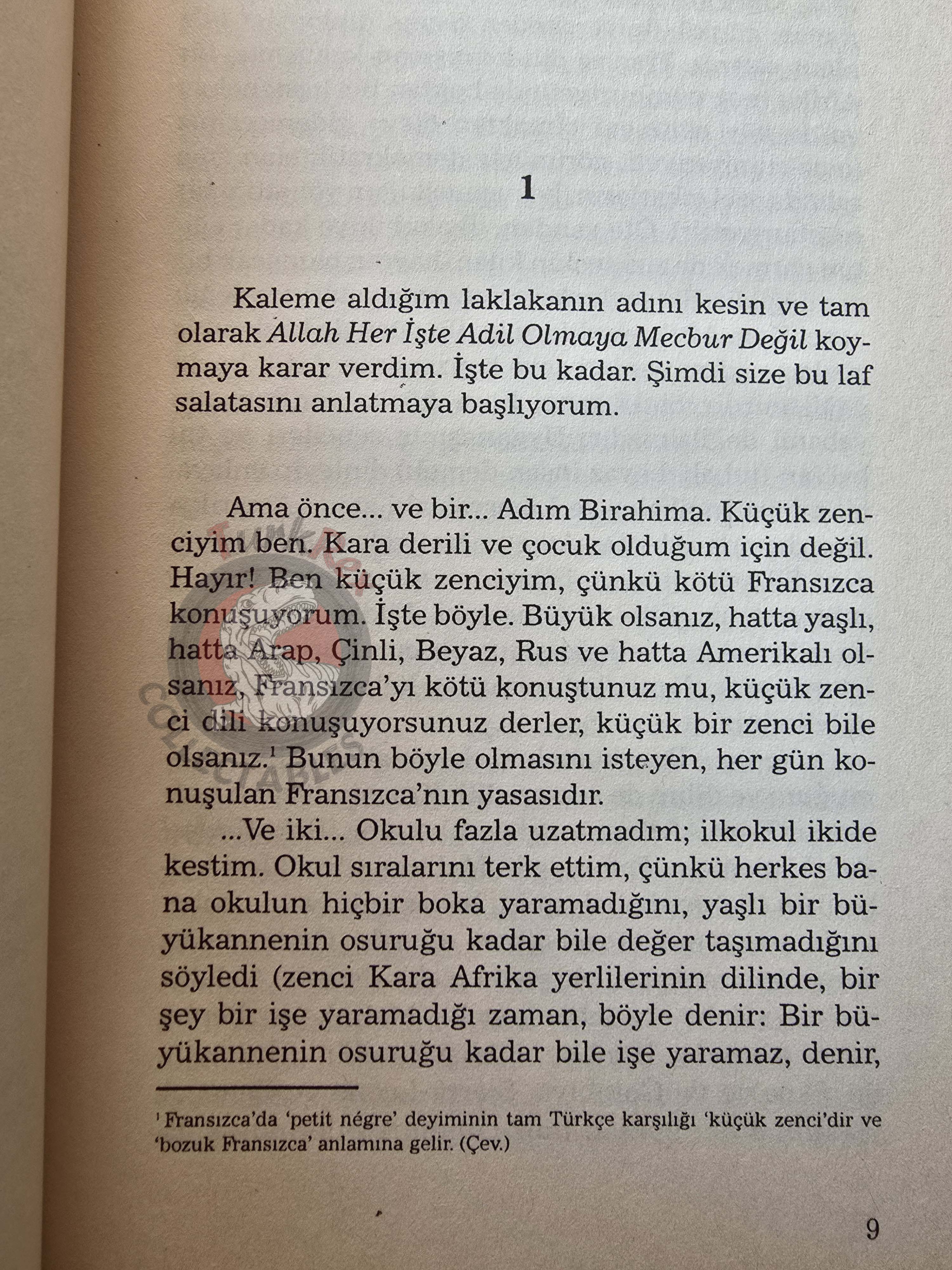 Ahmadou Kourouma – Allah Is Not Obliged 2001 1st Turkish Book Turkey
