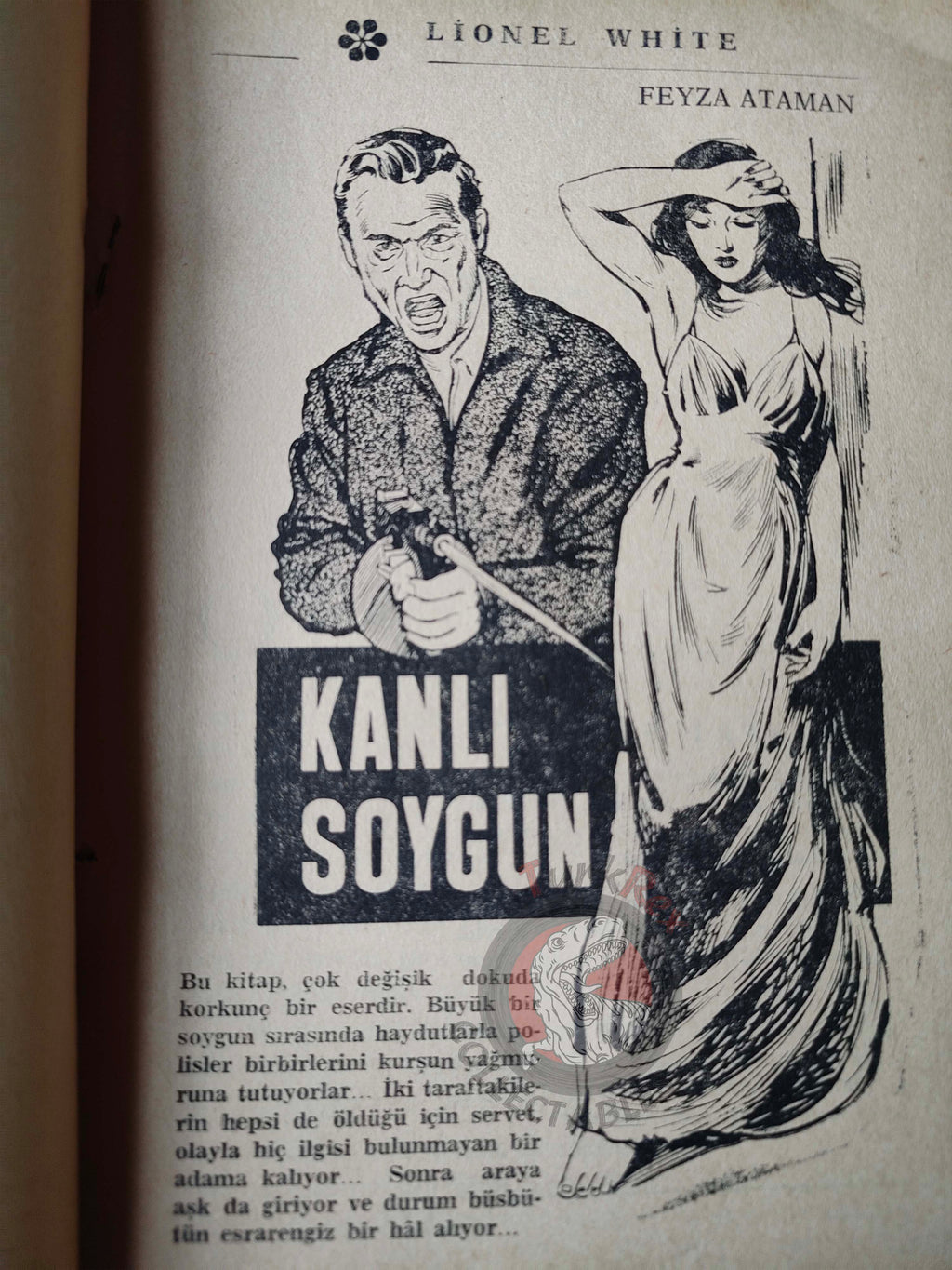 Lionel White – The Big Caper 1966 1st Turkish Book Turkey