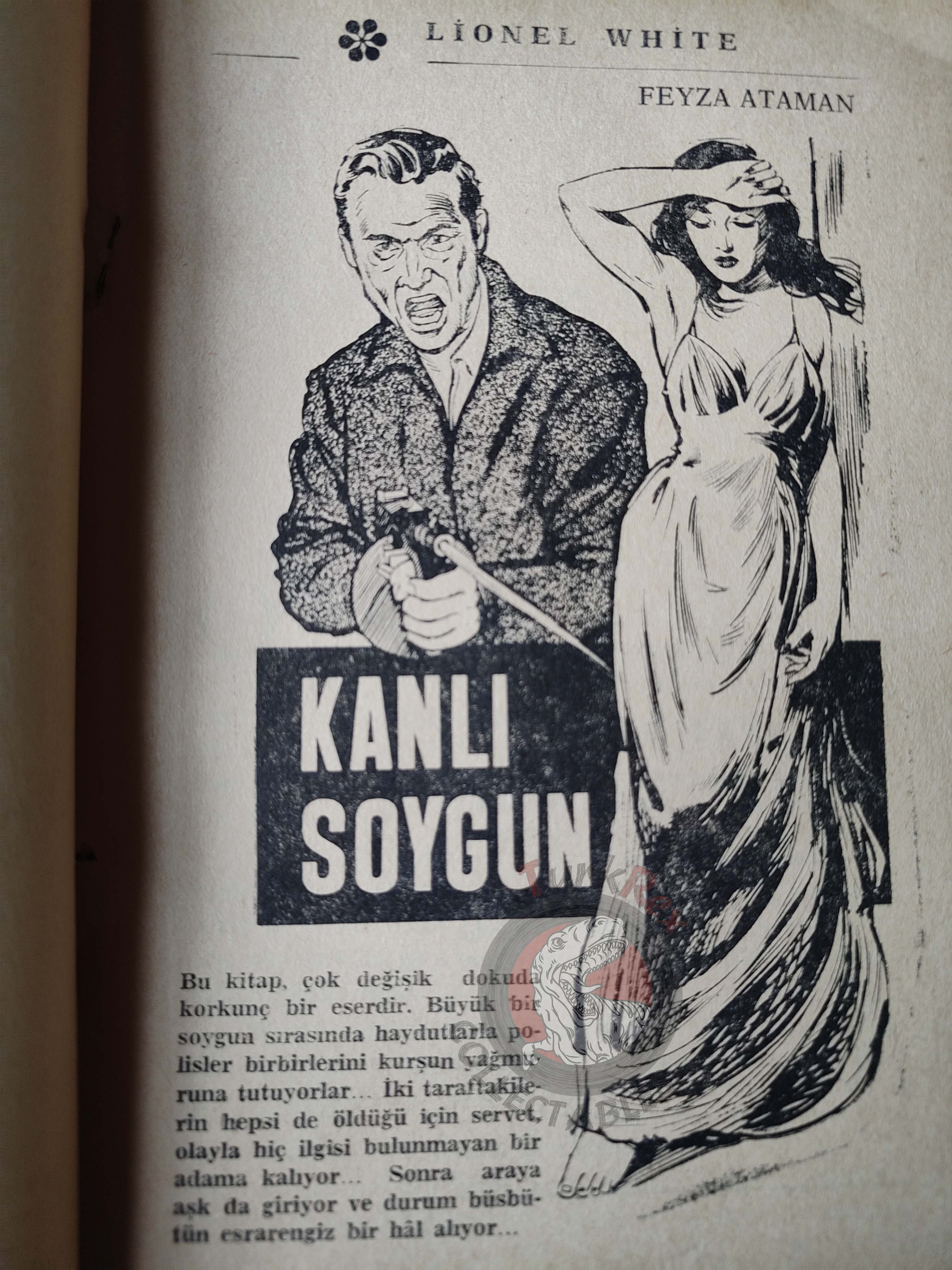 Lionel White – The Big Caper 1966 1st Turkish Book Turkey