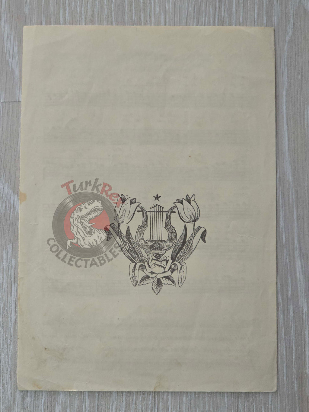 Kanuni Artaki Efendi – Şebi Hüznümde Ottoman Turkish 1920s Musical Notes Sheet Empire Armenian