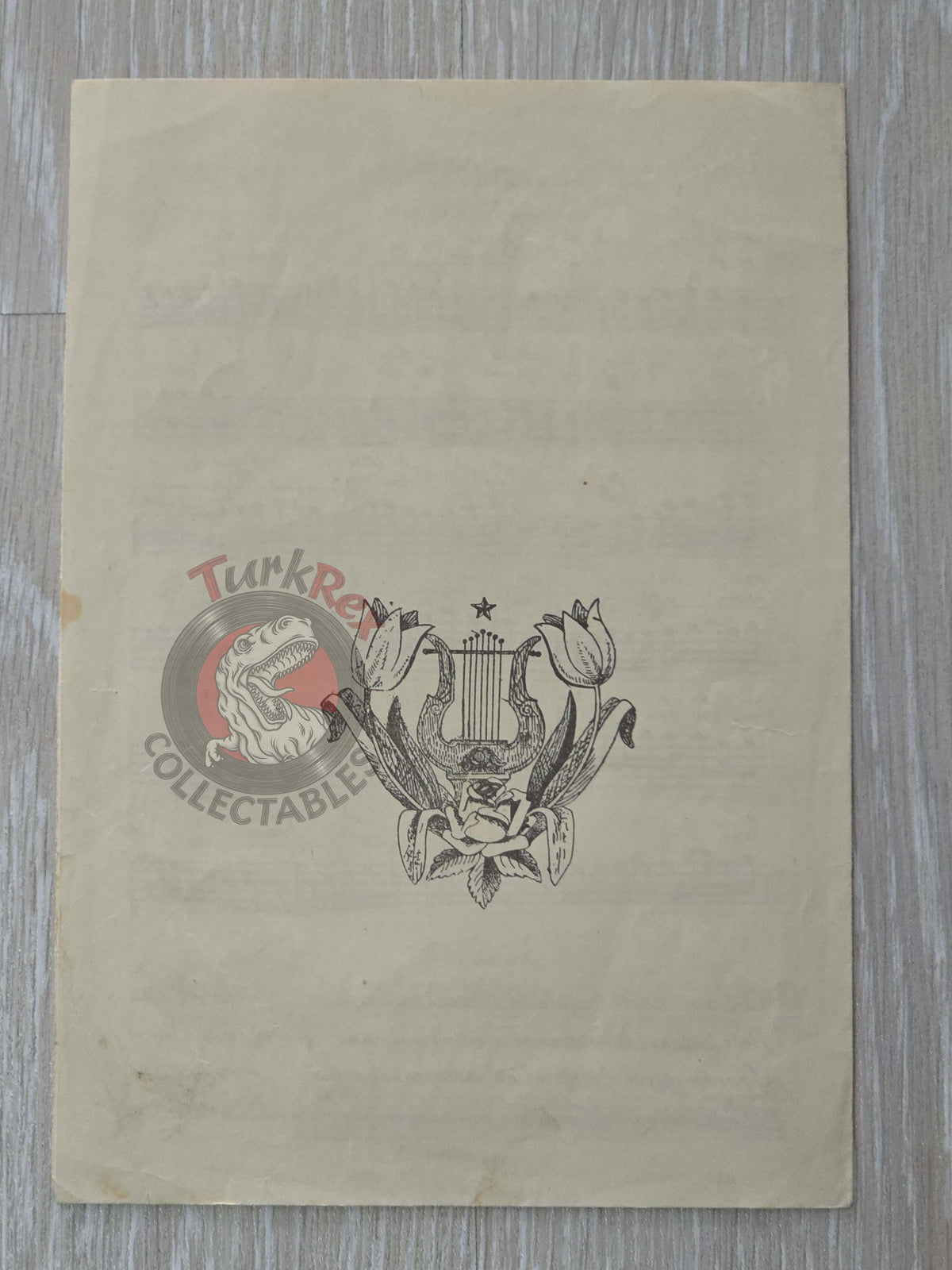 Kanuni Artaki Efendi – Şebi Hüznümde Ottoman Turkish 1920s Musical Notes Sheet Empire Armenian