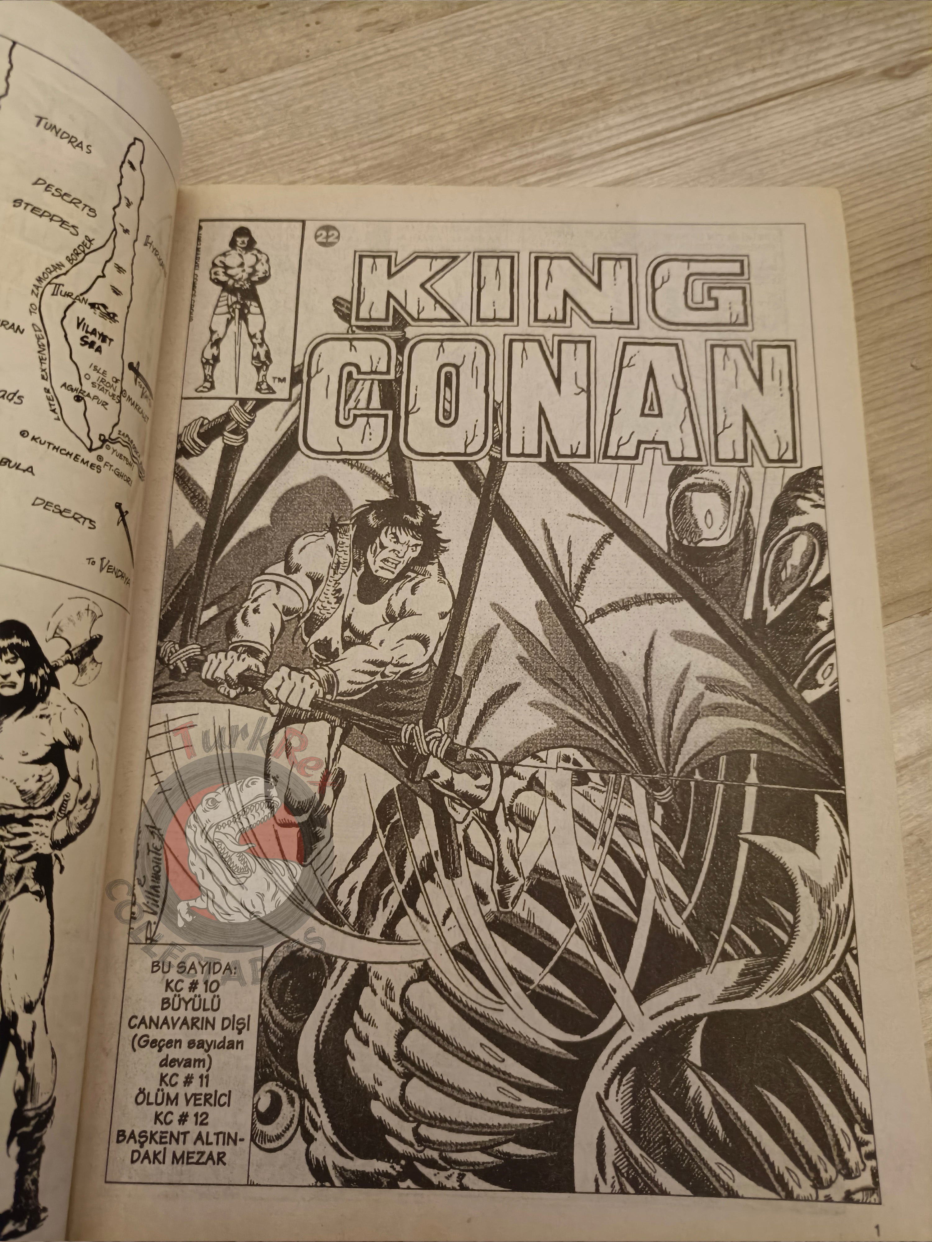 Kral Conan #22 King Conan #10 #11 #12 Turkish Comic Turkey Ken Kelly