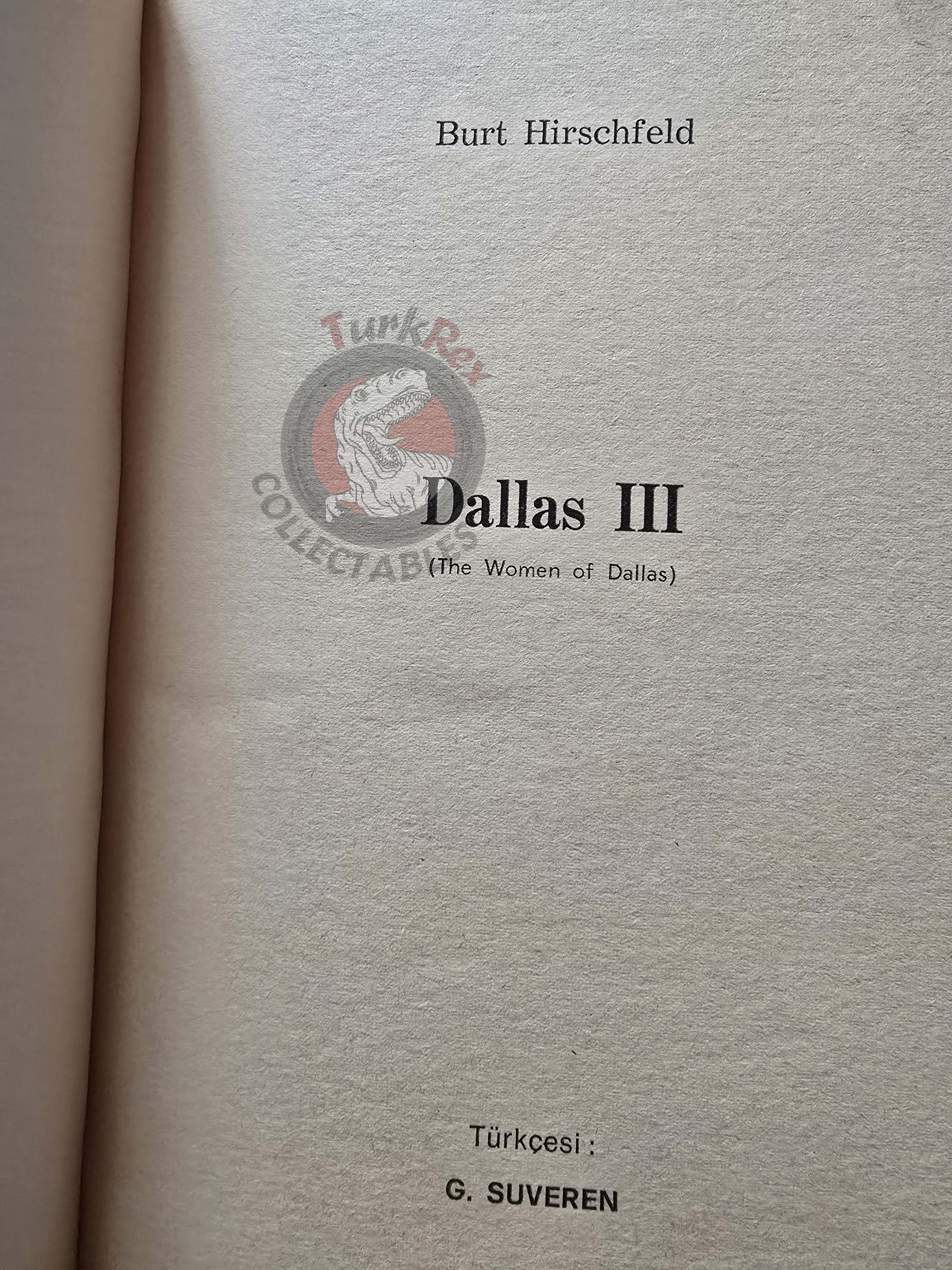 Lee Raintree – Dallas 3 The Women of Dallas 1981 1st Turkish Book Turkey Tv Series