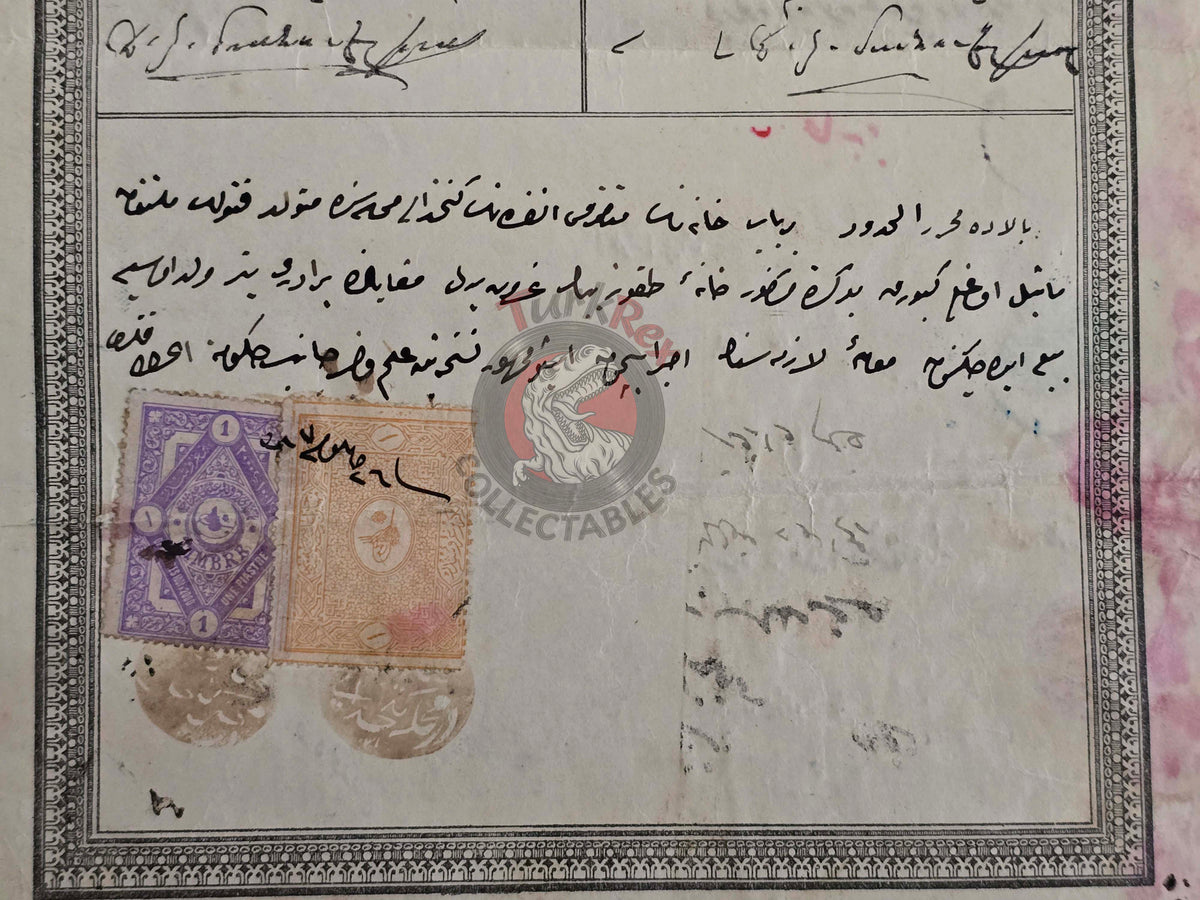 Ottoman 1901 Land Deed House in Ankara Title Armenian Citizens Armenia