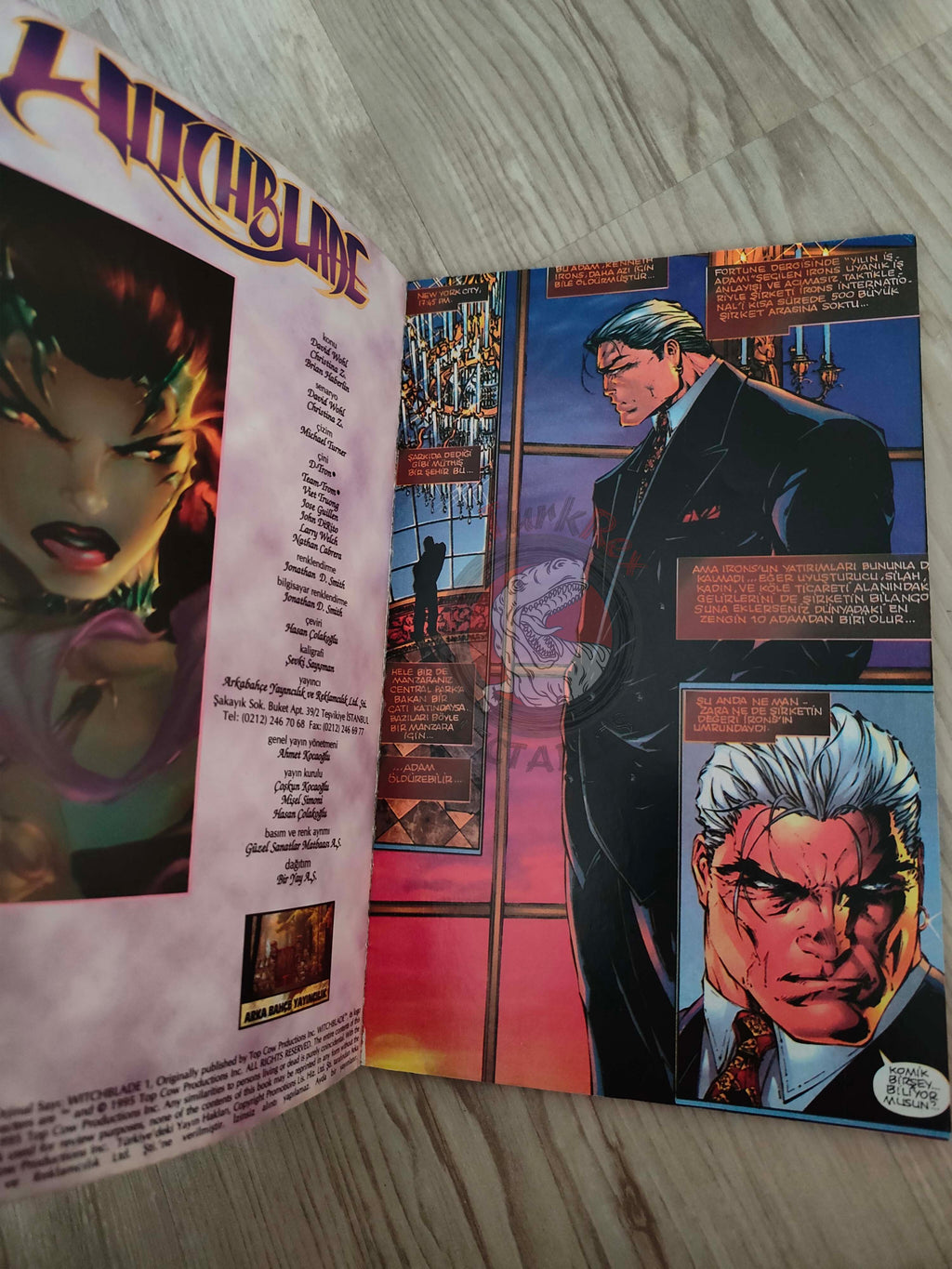 Witchblade Vol #1 1999 Turkish Comic Turkey #1 #2 #3